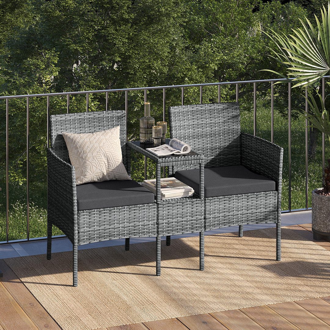 STEELSØN Gartenlounge-Set Velara, (Gartenbank mit Tisch günstig online kaufen