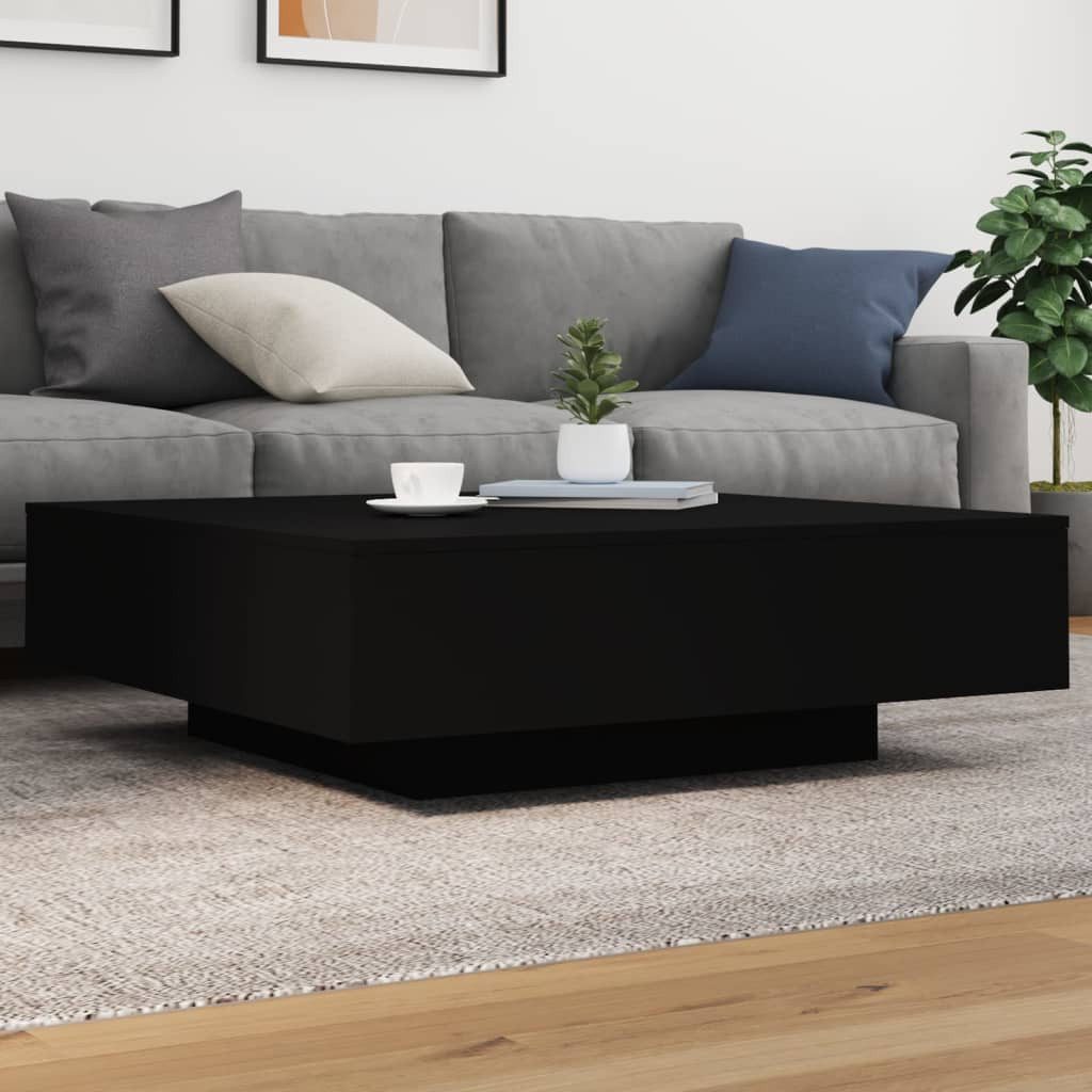 furnicato Couchtisch Schwarz 100x100x31 cm Holzwerkstoff (1-St) günstig online kaufen