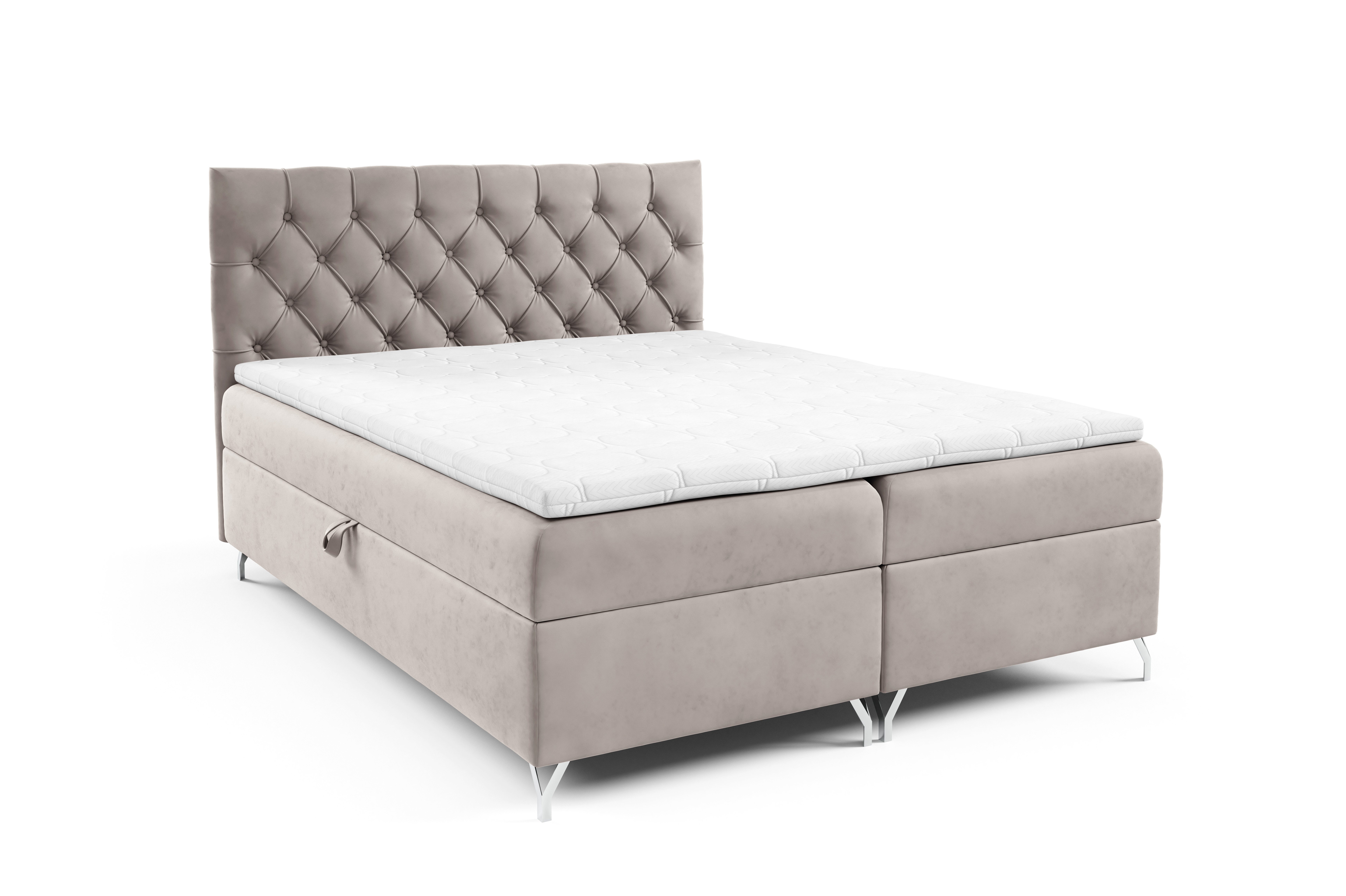 yourhouse24 Boxspringbett Guliette (mit zwei Bettkästen, Bonell-Matratze un günstig online kaufen
