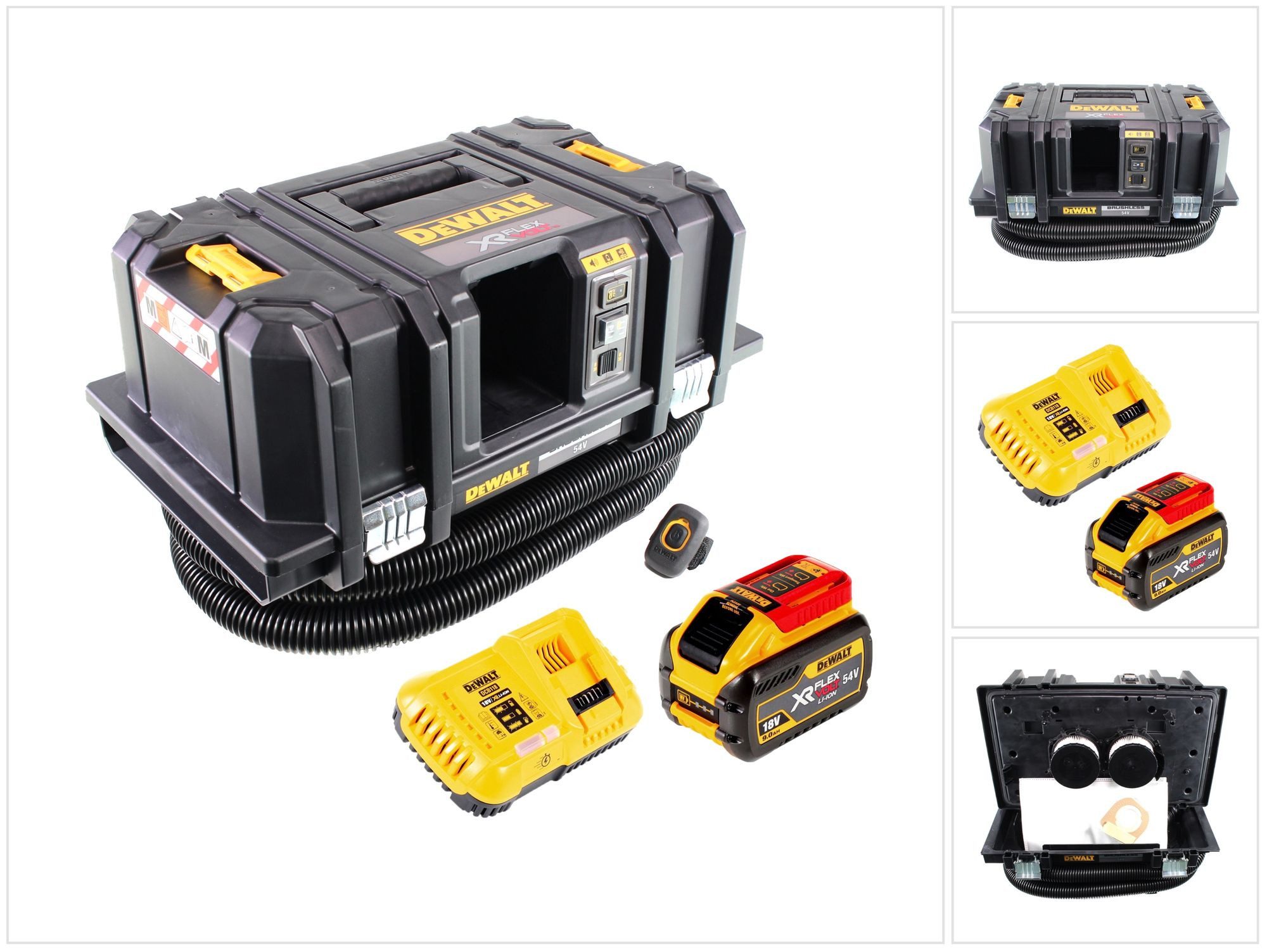 DeWalt Пылесборник DCV 586 MX1 Akku Nass- und Trockensauger 54V 11L Brushless + 1x FlexV
