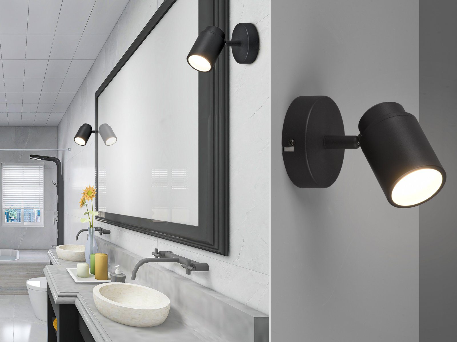 TRIO Leuchten LED Wandstrahler, Dimmfunktion, LED günstig online kaufen