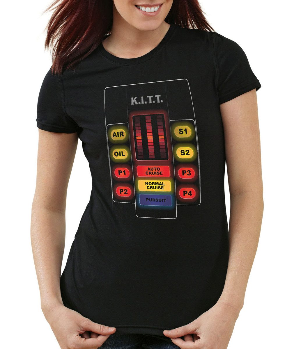 style3 T-Shirt K.I.T.T. Interface michael knight rider 2000 black