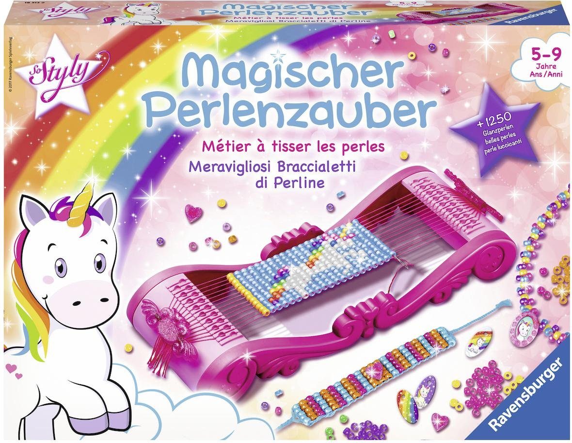 Ravensburger Kreativset So Styly, Magischer Perlenzauber Einhorn, (Set), Made in Europe