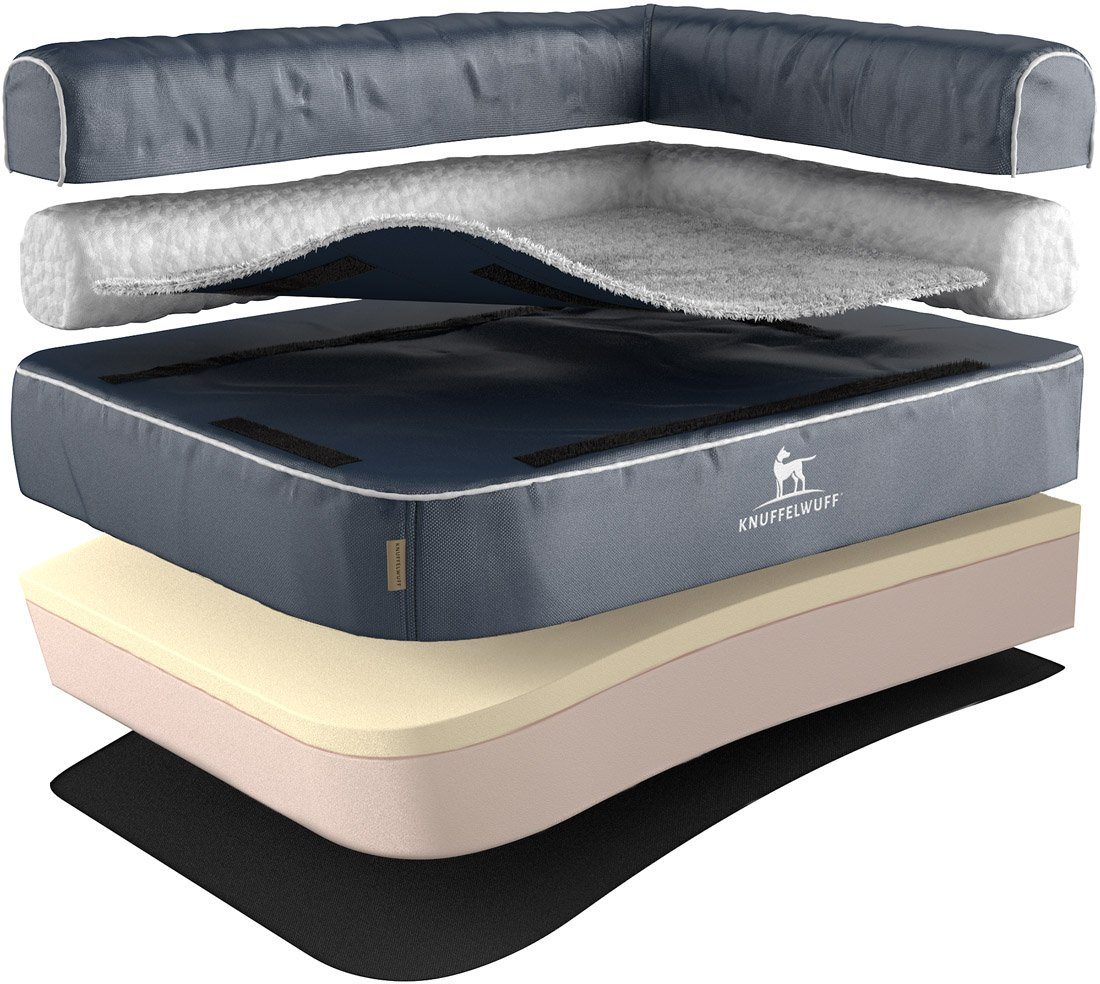 Knuffelwuff Tierbett Hundebett Arizona Lehne Rechts, Orthopädisch