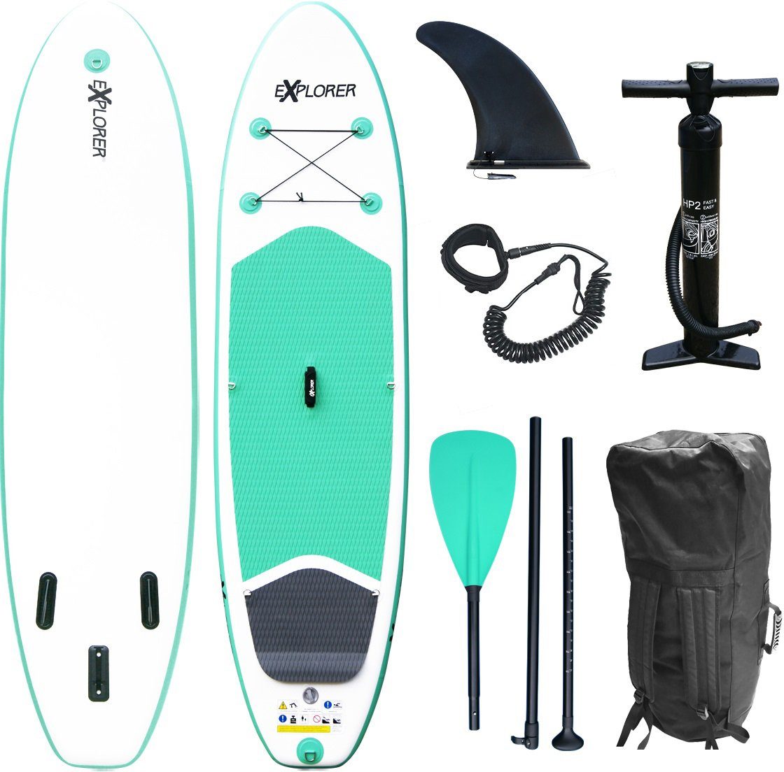 EXPLORER SUP-Board Stand Up Paddleset Explorer 300, (Set, 6 tlg)