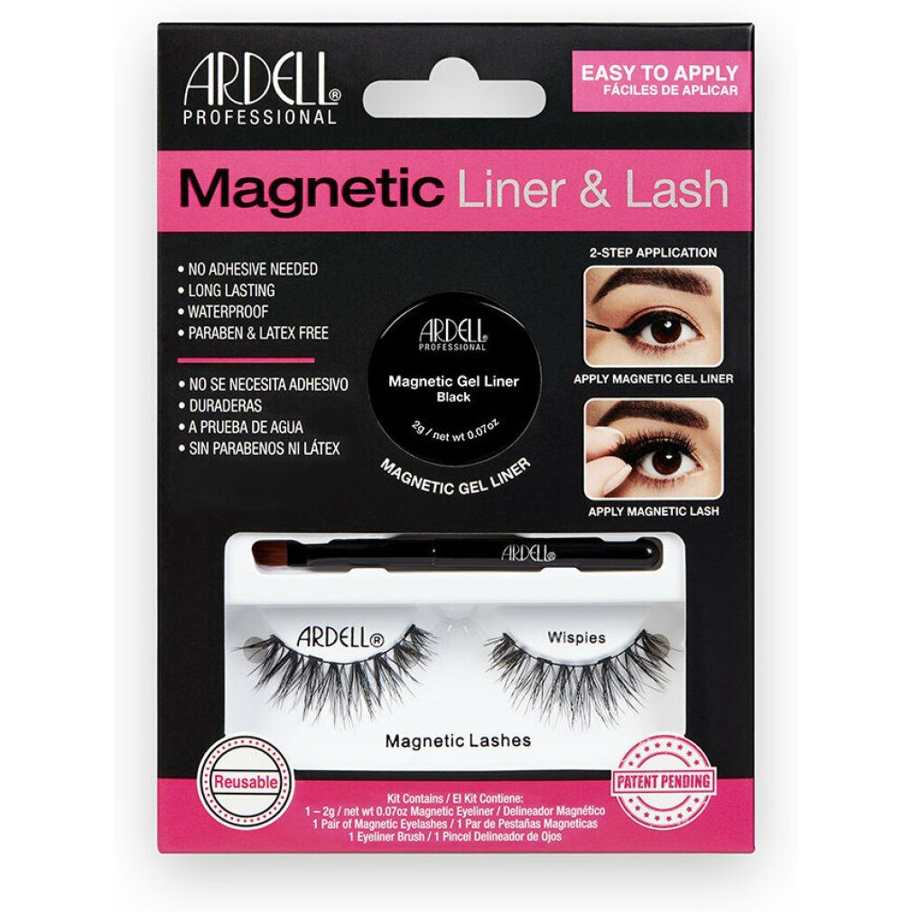 ARDELL Einzelwimpern Magnetic Liner & Lash False Eyelashes Wispies