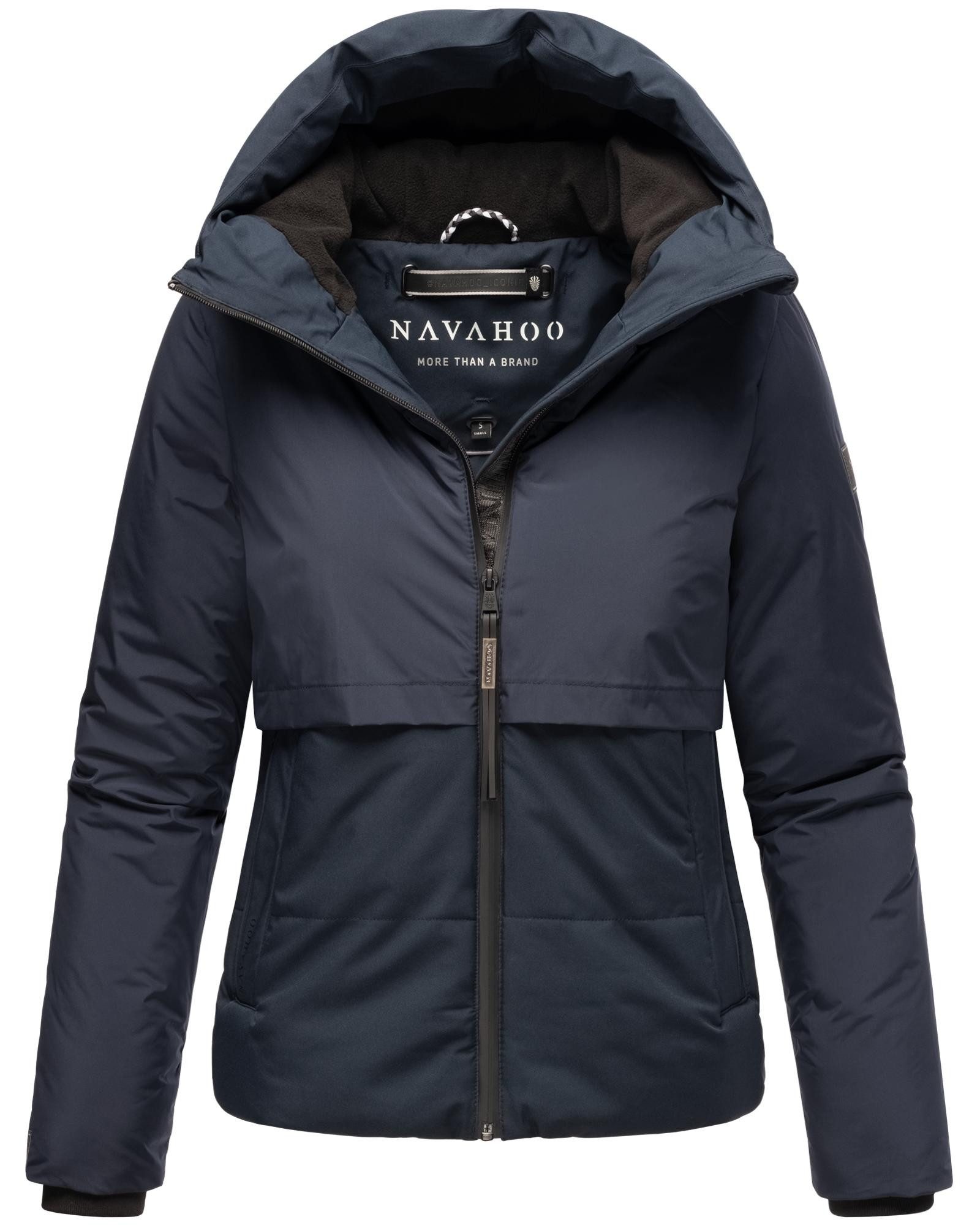 Navahoo Steppjacke Liebesküken XIV modische Damen Winterjacke mit Fleece-Innenfutter