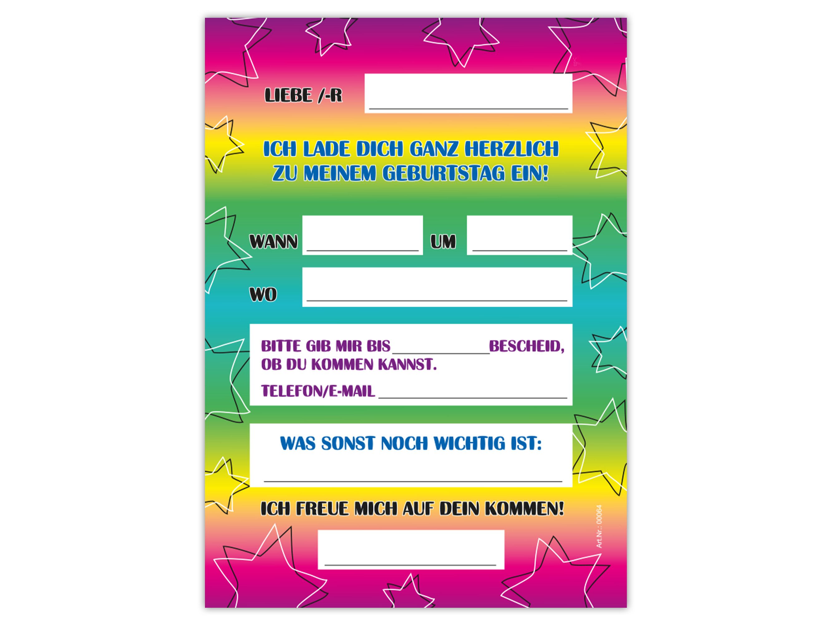 LIMONIA Einladungskarten Jump Party zum 7. Kindergeburtstag Jungs Mädchen Einladungen Trampolin, Einladungskarten zum 7. Geburtstag Trampolinpark Jump Party