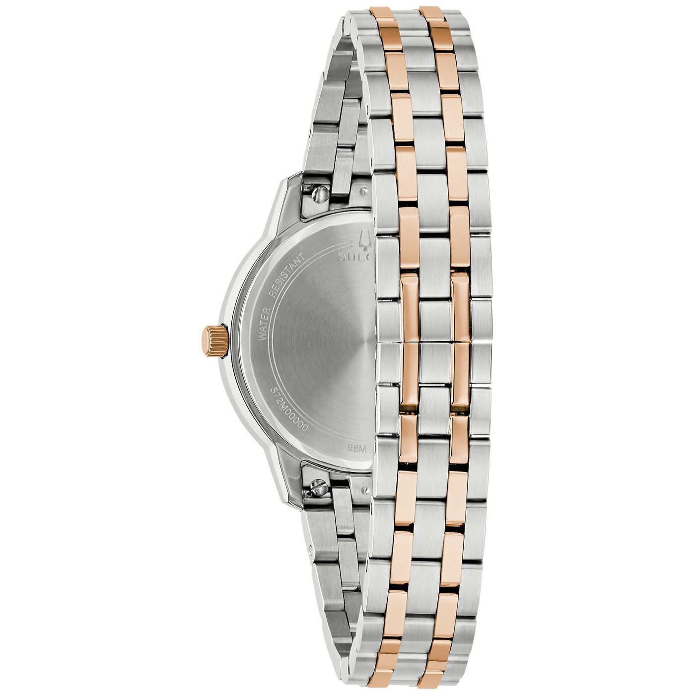 Bulova Quarzuhr Sutton 98M140, Armbanduhr, Damenuhr, Edelstahlarmband, analog, Datum