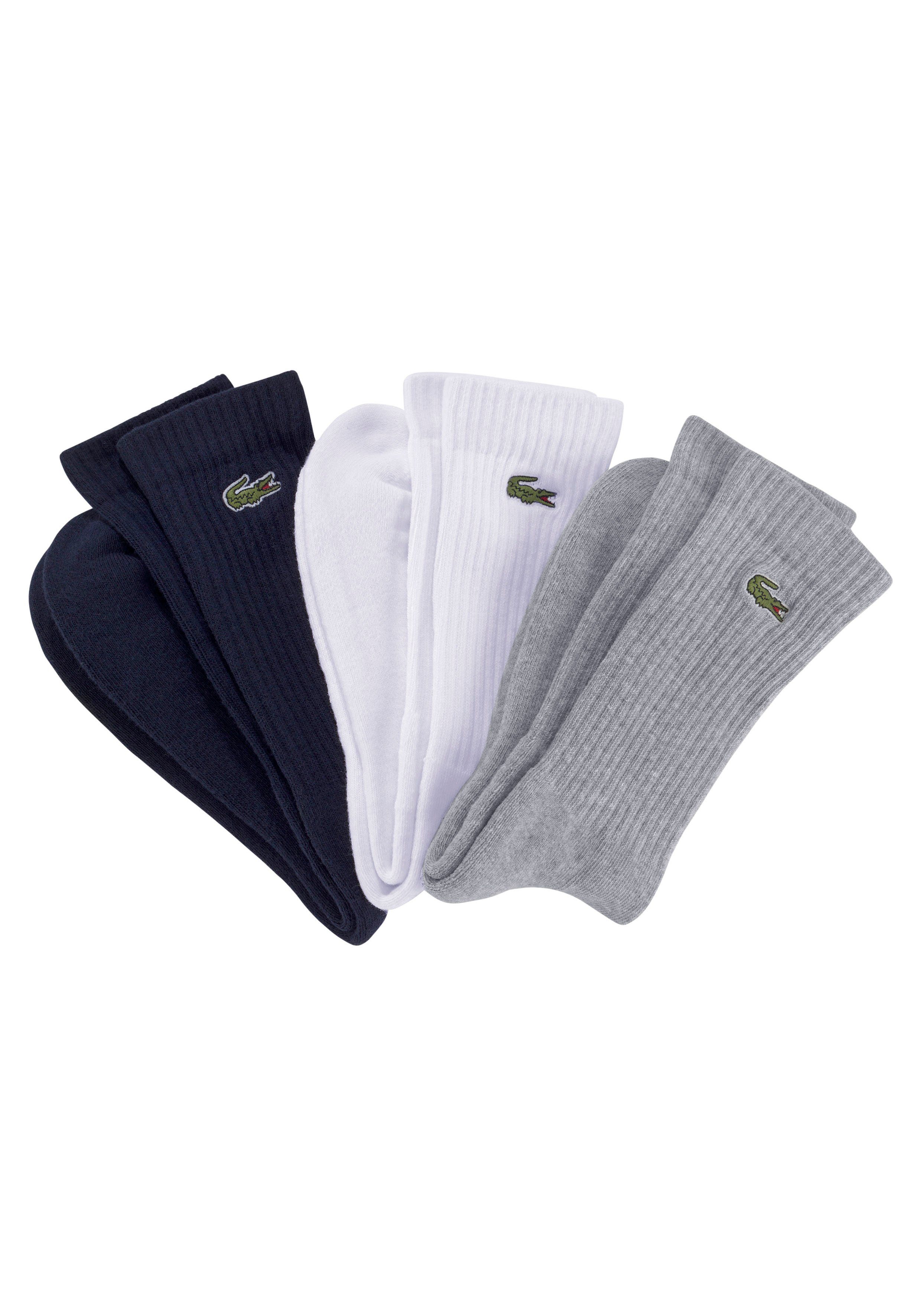 Lacoste Tennissocken (3-Paar) hochwertiger Baumwollmix, hoher Komfort und L günstig online kaufen