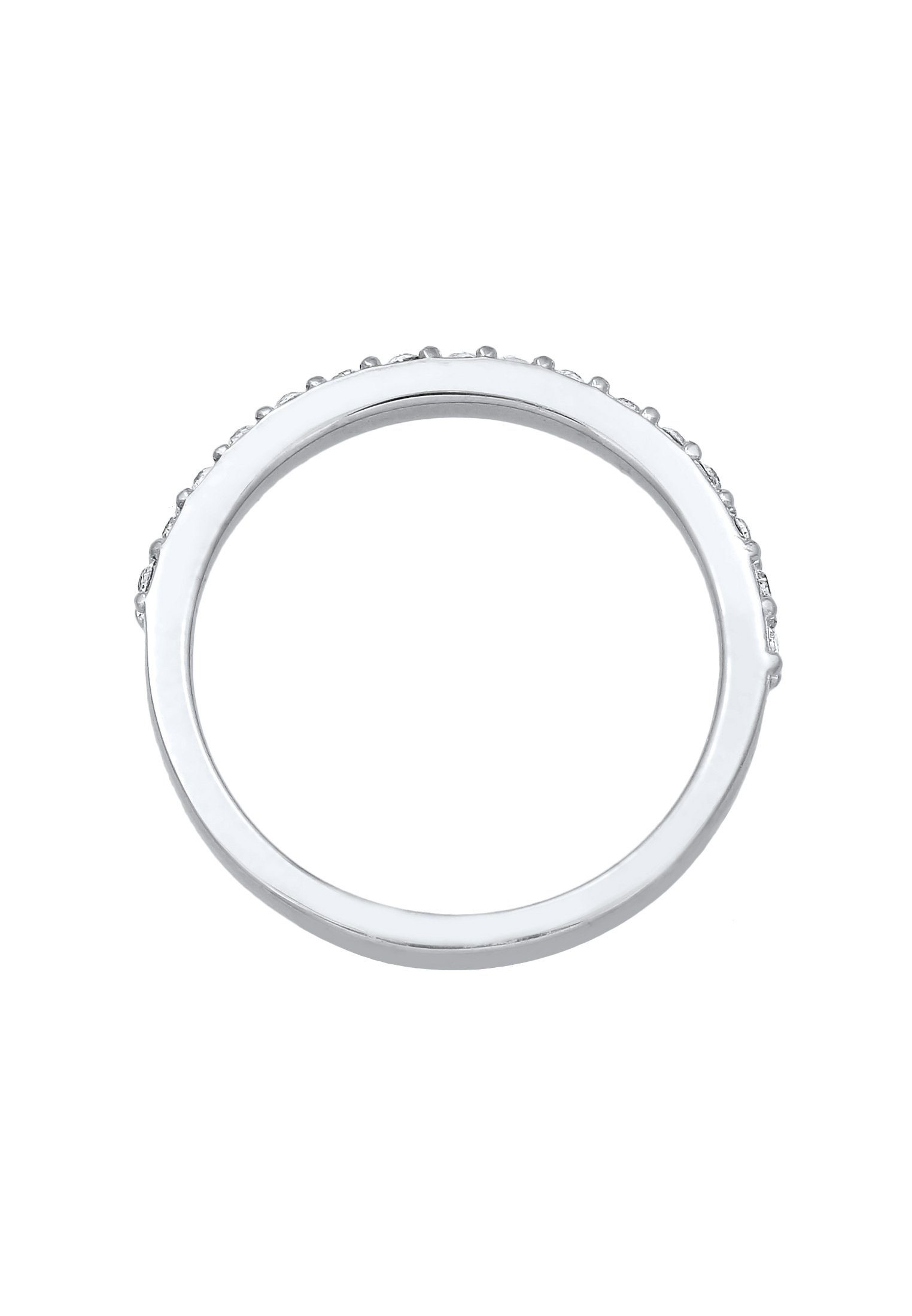 Elli Fingerring Bandring Memoire 925 Silber, mit Kristallen von Swarovski®