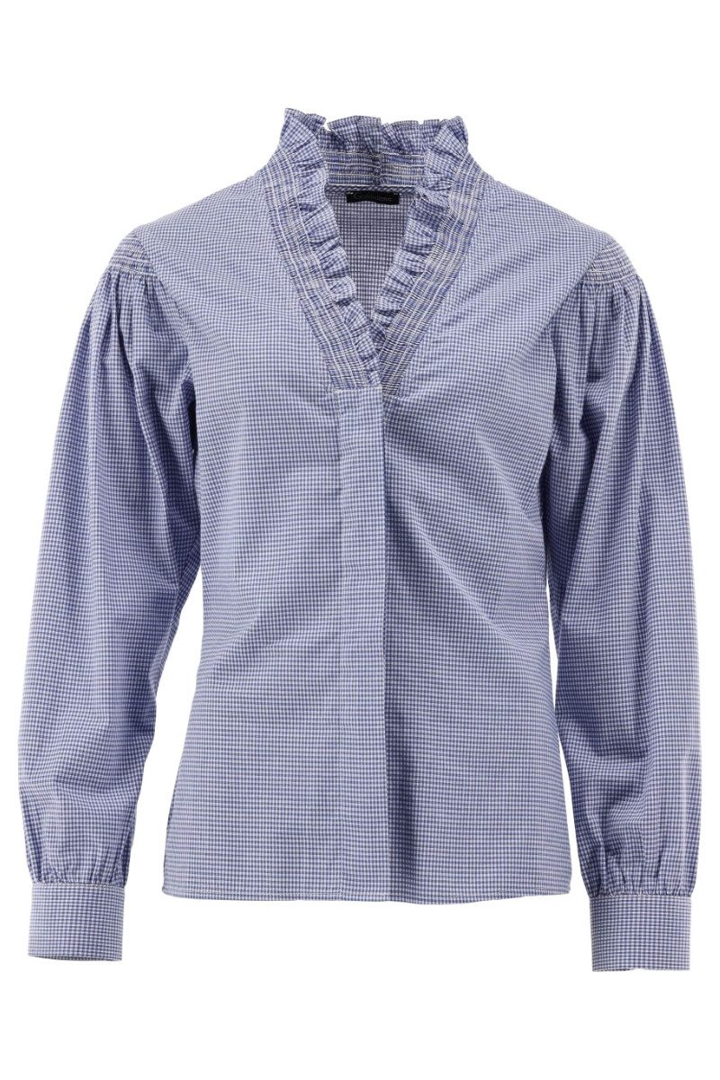 Orbis Textil GmbH & Co. KG Trachtenbluse Trachtenbluse - DORI - mittelblau, günstig online kaufen