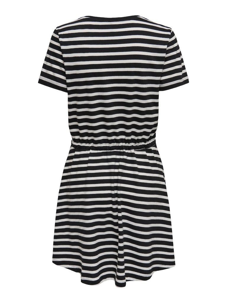 Relax-fit-Jeans ONLMAY S/S V-NECK SHORT DRESS JRS N