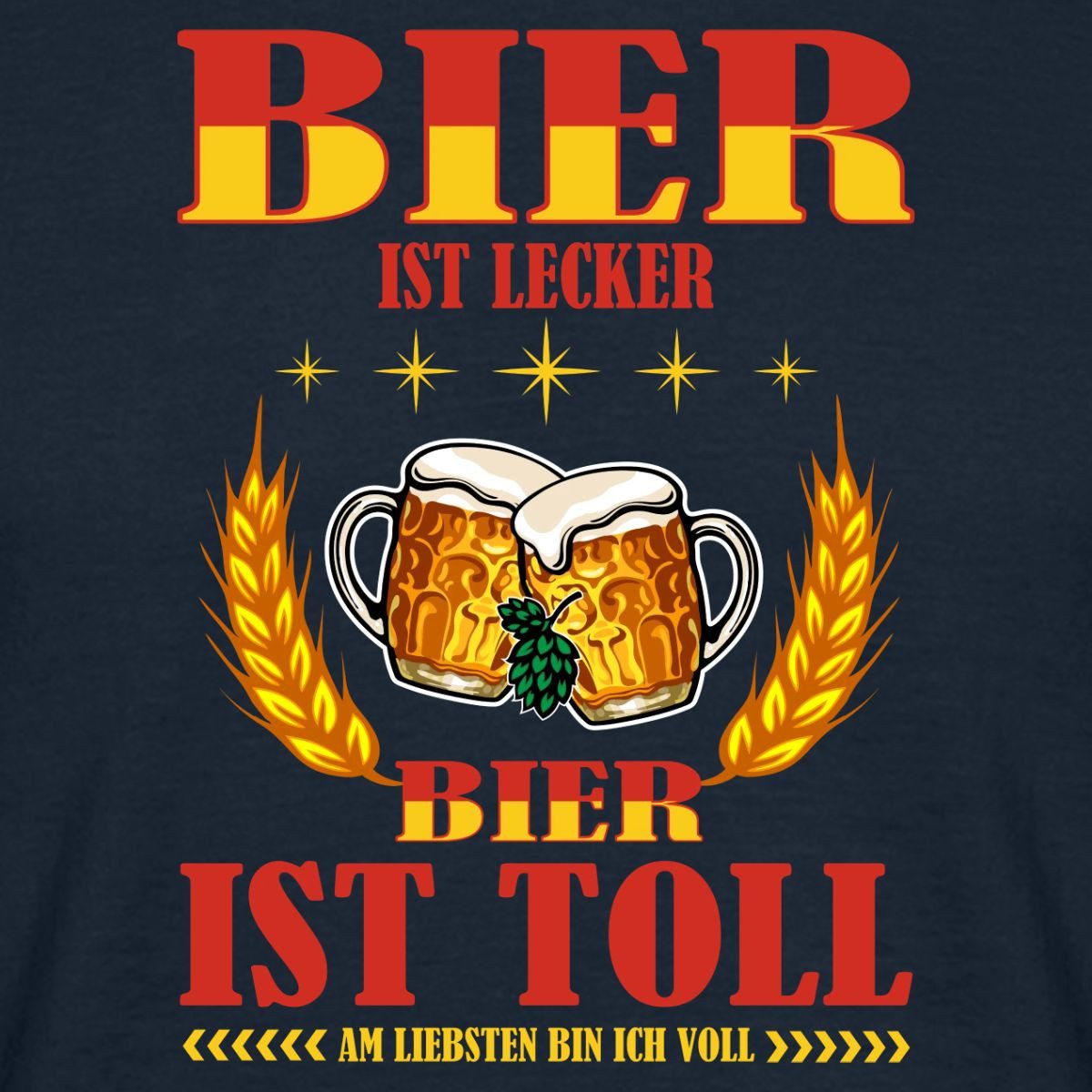 Spreadshirt T-Shirt Bier Ist Lecker Bier Ist Toll Sauf Geschenk Männer T-Shirt (1-tlg)