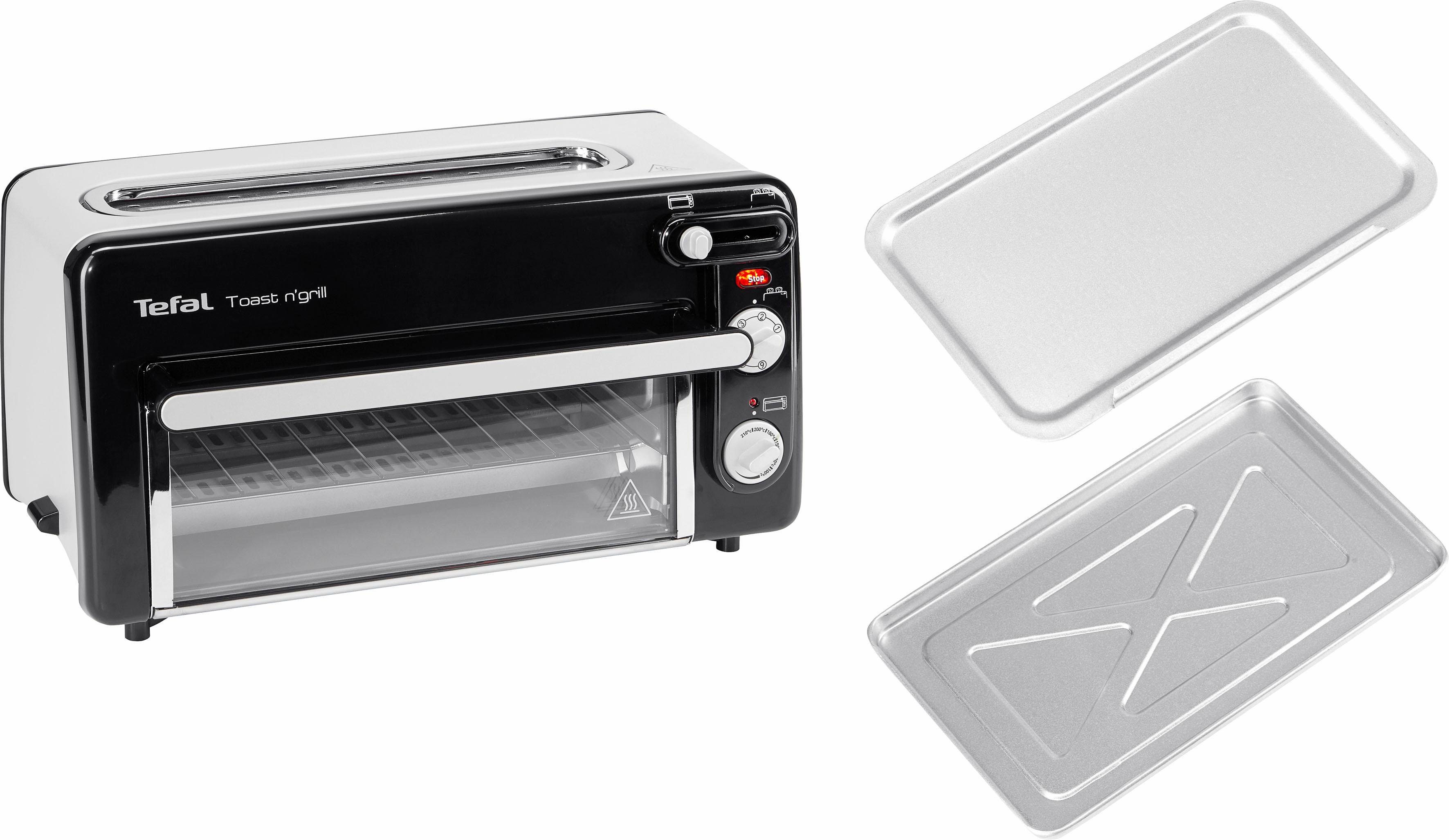 Tefal Minibackofen TL6008 Toast n’ Grill, sehr energieeffizient und schnell, 1300 Watt