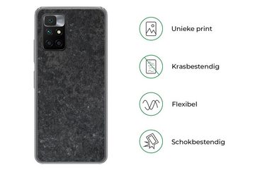 MuchoWow Handyhülle Beton - Grau - Textur - Retro - Industriell, Phone Case, Handyhülle Xiaomi Redmi 10, Silikon, Schutzhülle