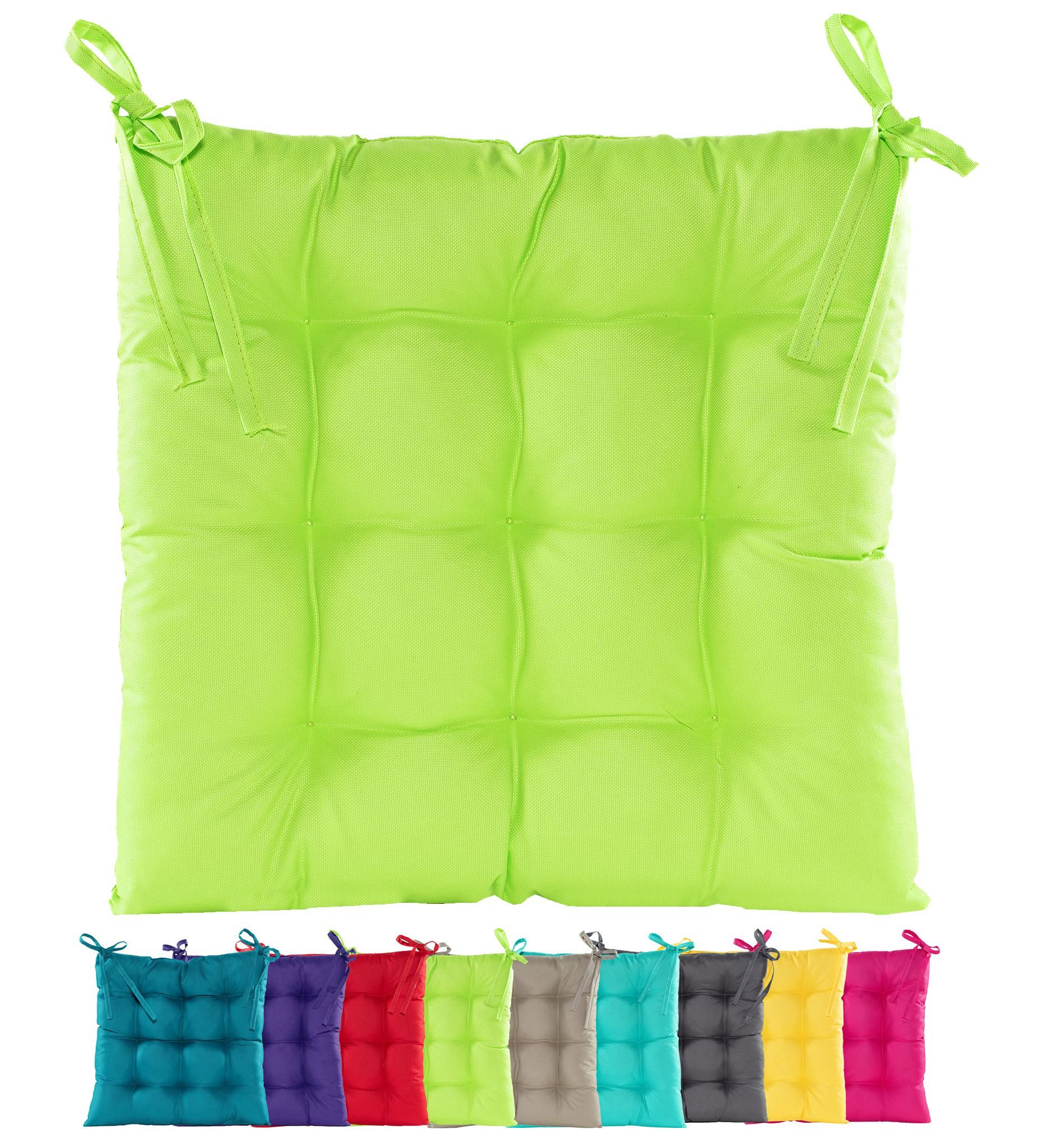 JACK Stuhlkissen JACK Outdoor 38x38cm Sitzkissen Lounge Kissen Sitzkissen Wasserfest, mit Lotus Effekt, robust, strapazierfähig, für Innen & Außen