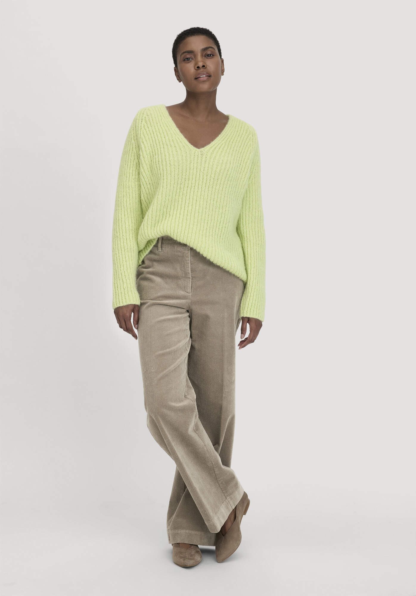 Hessnatur Strickpullover Relaxed aus Alpaka mit Bio-Baumwolle (1-tlg)