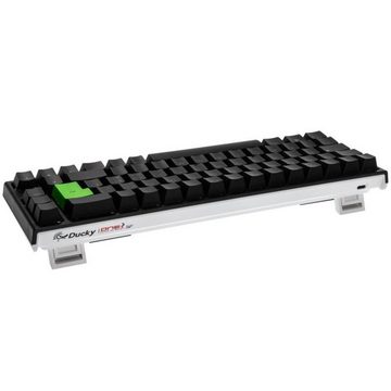 Ducky ONE 2 SF Gaming-Tastatur (MX-Speed-Silver, mechanisch, ABS, RGB-LED, TKL-Mini, Schwarz/Weiß)