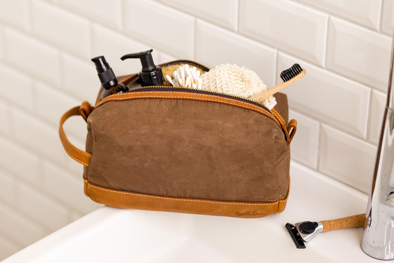 Gusti Leder Kulturbeutel Gusti Leder Waschtasche Myra (1-tlg)