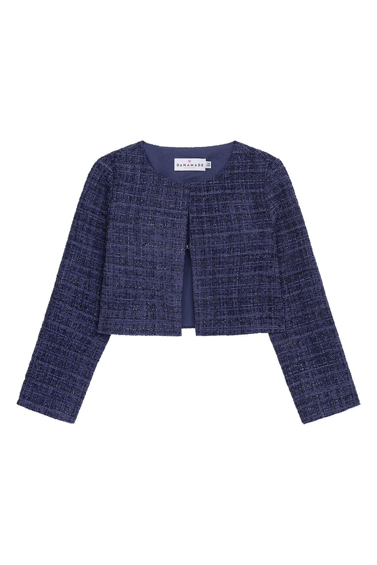 DANAMADE Jackett DFRANCA (1-tlg) Elegante Kurzjacke in hochwertiger Tweed-Optik