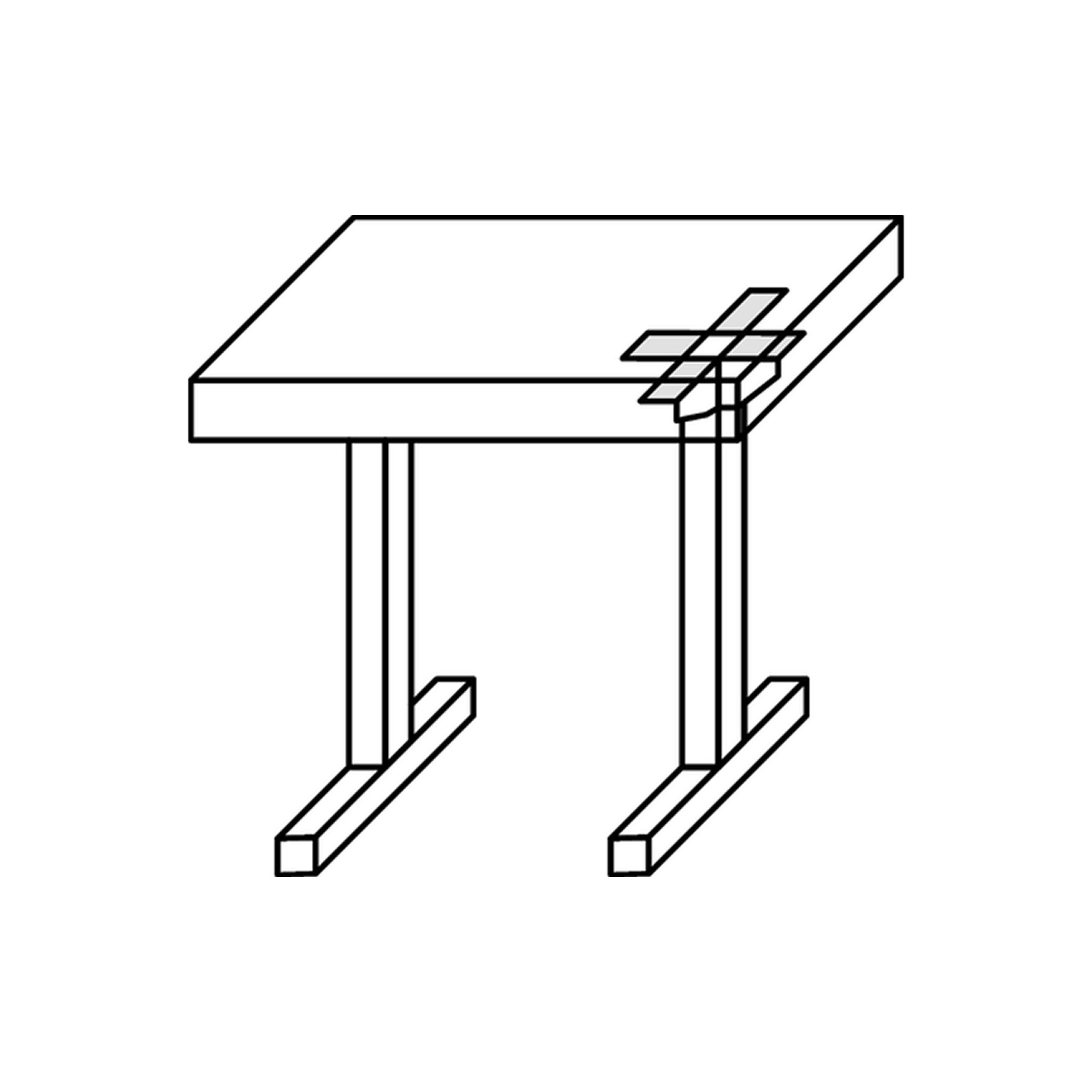 SO-TECH® Anschraublöchern (1 seitlichen Stahl seitlichen St), Anschraublöchern Tischbeschlag Winkelbeschlag mit vernickelt mit
