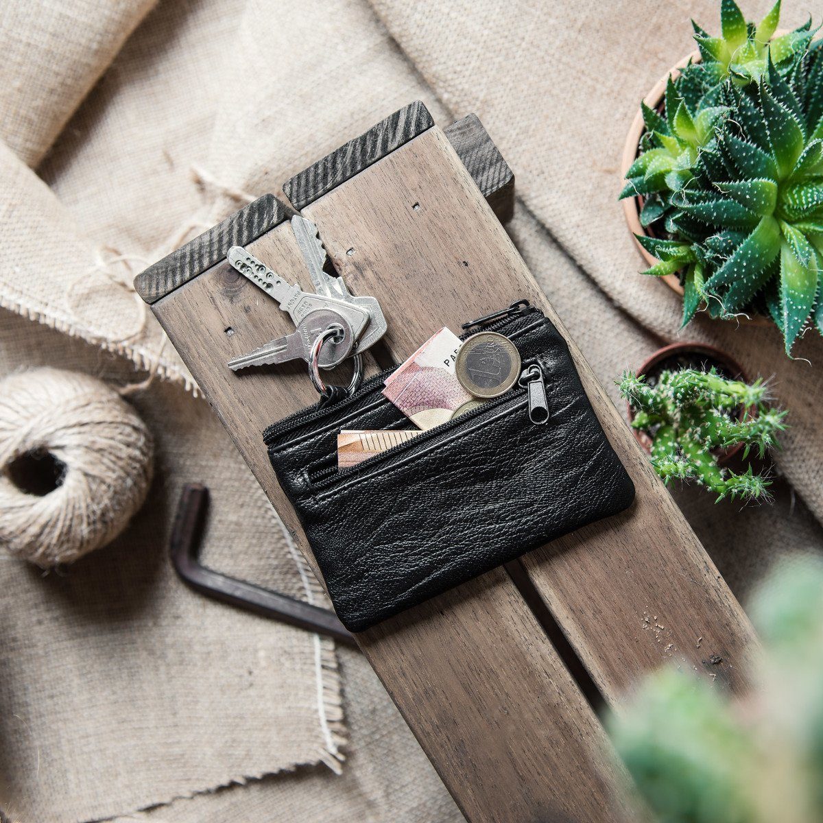 kwmobile Schlüsseltasche Schlüsseletui mit RFID-Schutz, 2 Fächer & Schlüsse günstig online kaufen