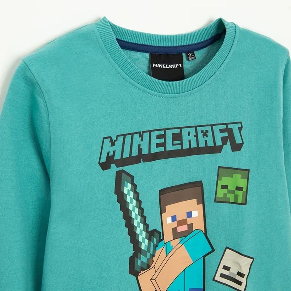 Minecraft Sweatshirt MINECRAFT Kinder Sweatshirt Jungen + Mädchen 6 - 14 Jahre