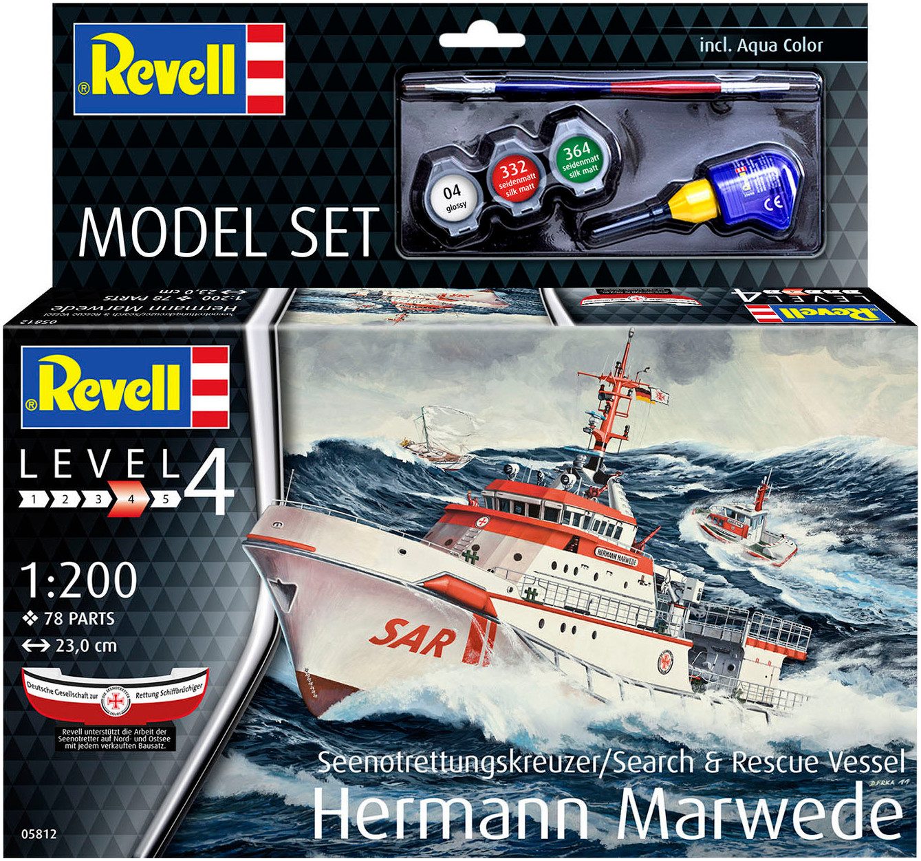 Revell® Modellbausatz Seenotkreuzer, Hermann Marwede, Made in Europe