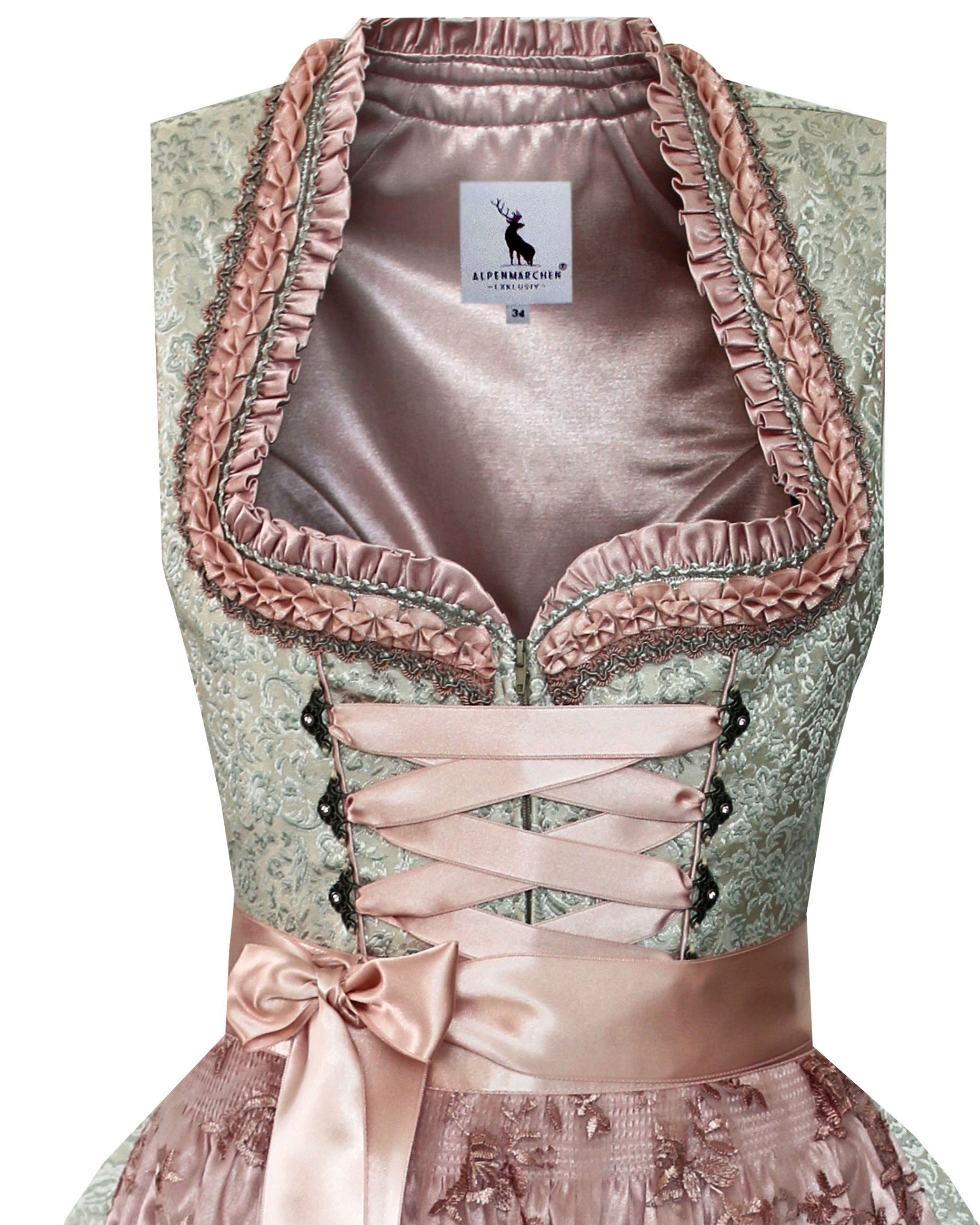 Alpenmärchen Dirndl Dirndl Melina in Creme und Rosa - ALM938 günstig online kaufen