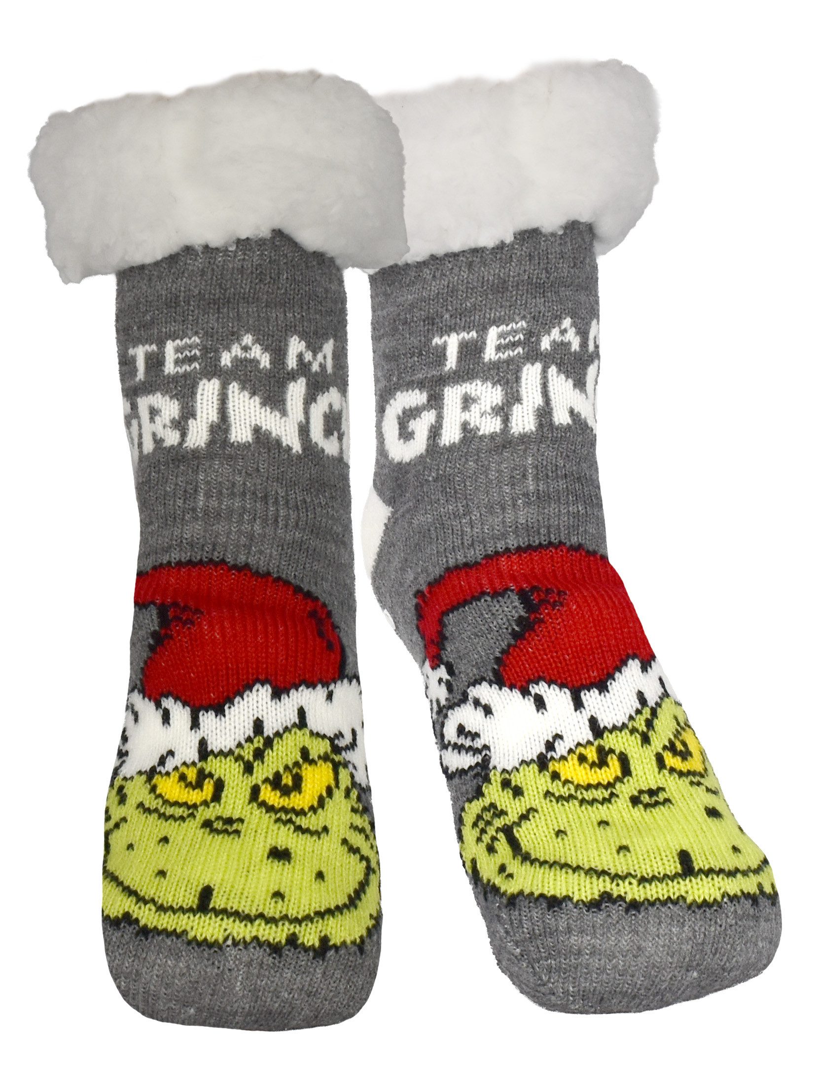United Labels® Haussocken The Grinch Hüttensocken Haussocken Kuschelsocken Wintersocken Socken Kuschelsocken