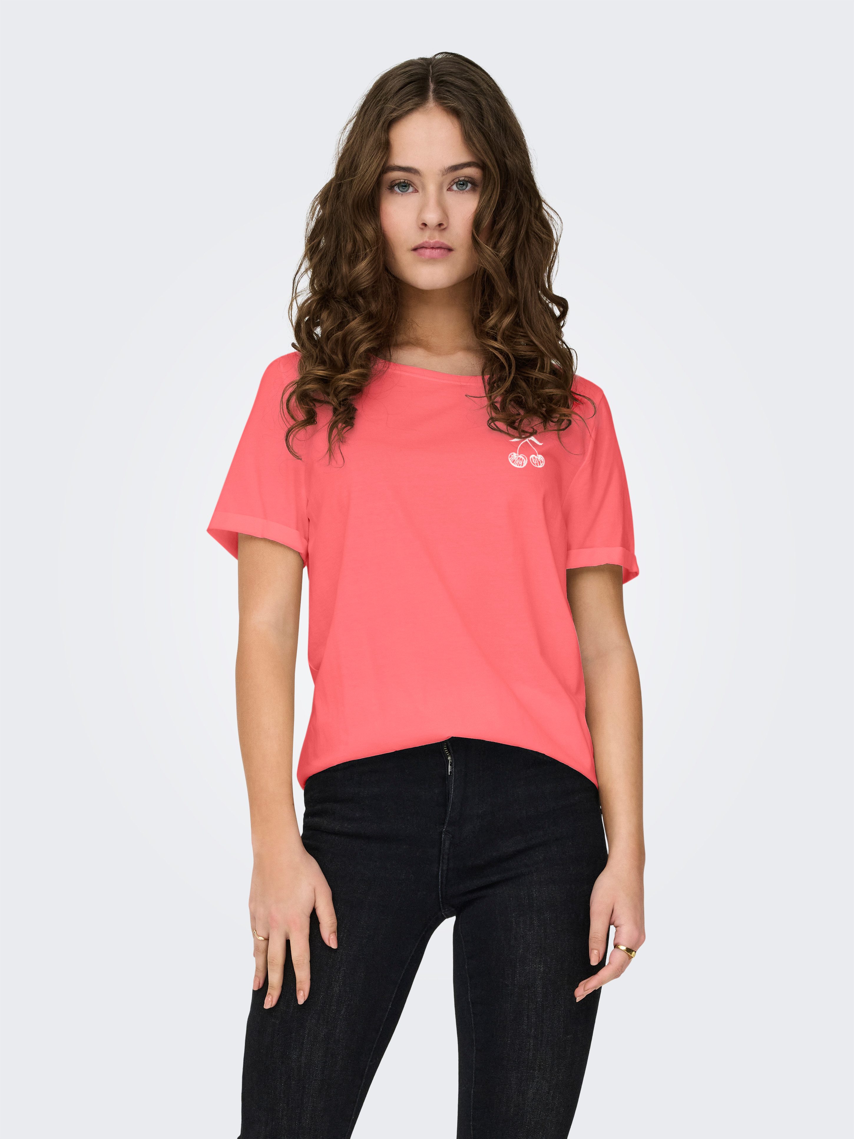 ONLY Kurzarmshirt ONLGITTE LIFE REG S/S günstig online kaufen