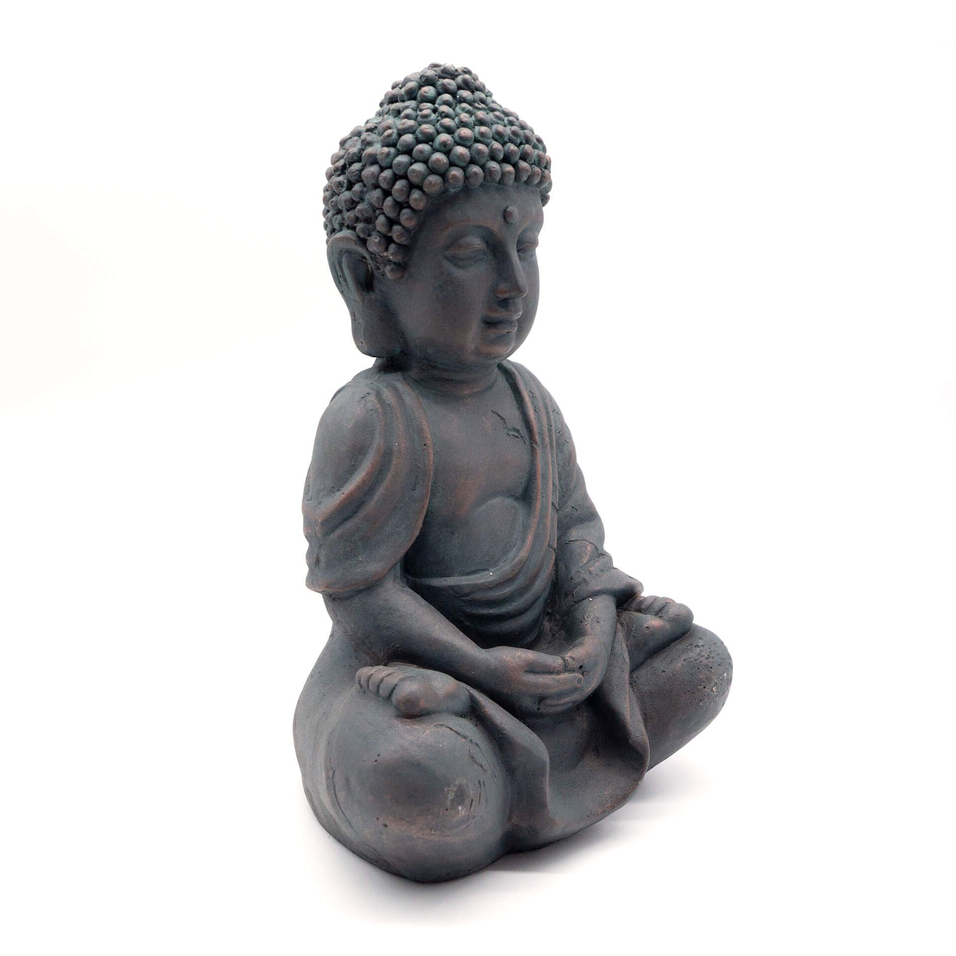 K&L Wall Art Buddhafigur Buddha Statue Feng Shui Deko Kunststein Gartenfigur (Figurine, 1), Skulptur Steinoptik