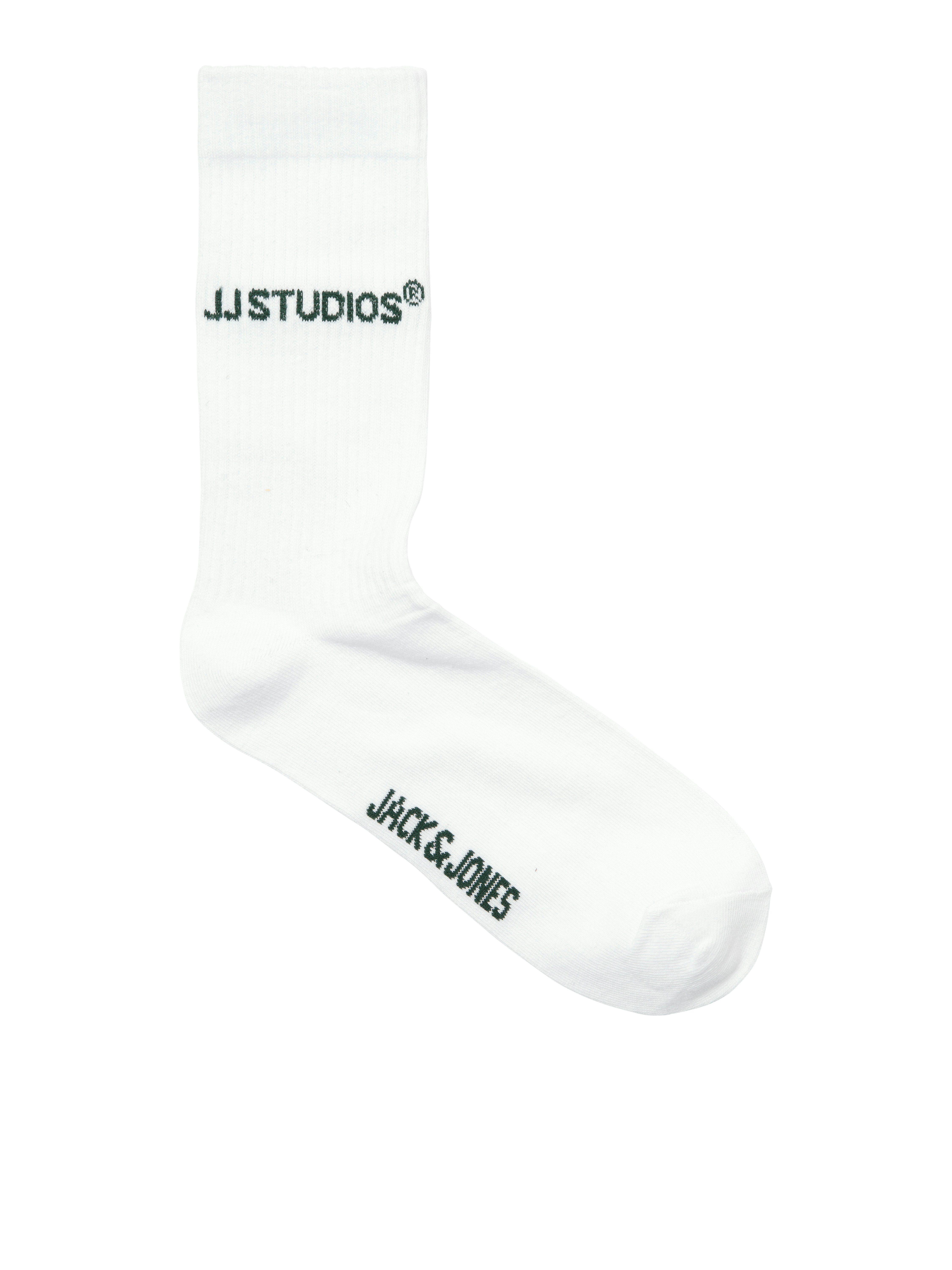 Jack & Jones Freizeitsocken JACSOHO TENNIS SOCKS 3 PACK NOOS (Packung, 3-Paar) mit Logostickerei