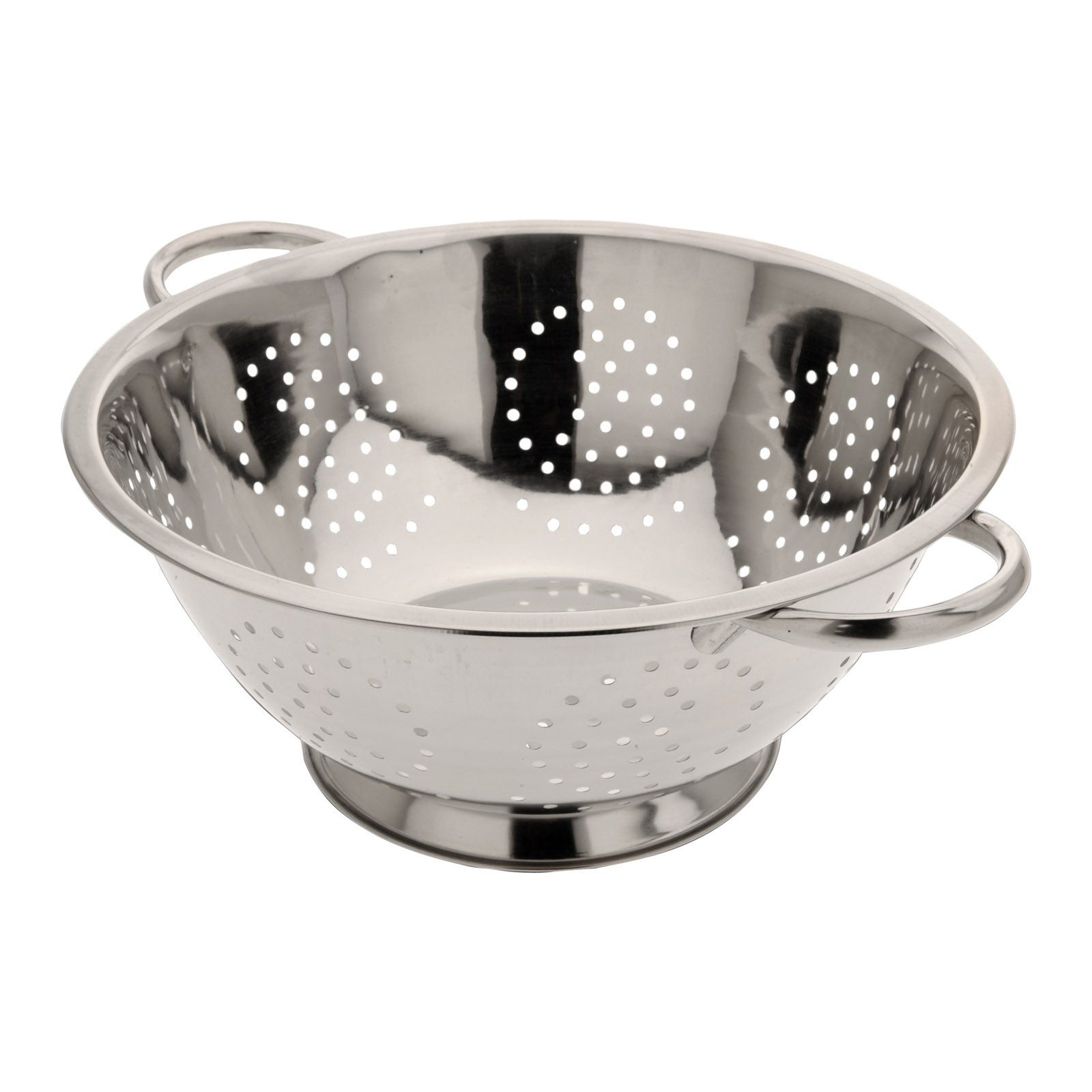 HAC24 Küchensieb Sieb Abtropfsieb Seiher Nudelsieb Salatsieb Metallsieb, Edelstahl, (1-St), mit Griffen Ø 24 cm