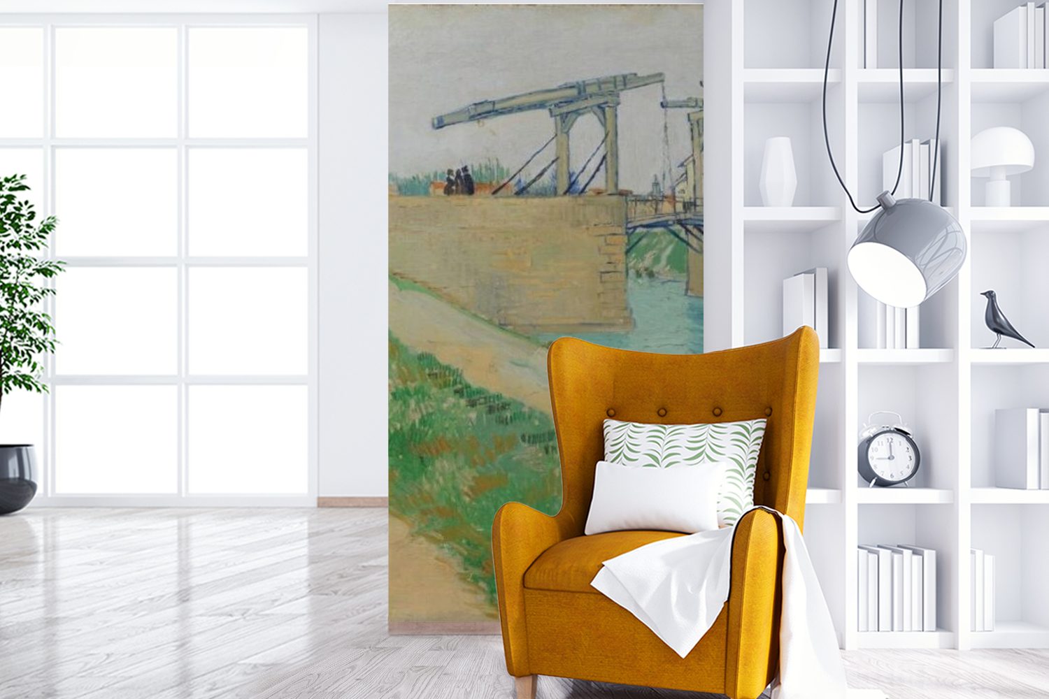- Küche, van Fototapete Schlafzimmer Matt, für von Gogh, bedruckt, Langlois Fototapete Vliestapete Die Wohnzimmer (2 St), Vincent Brücke MuchoWow