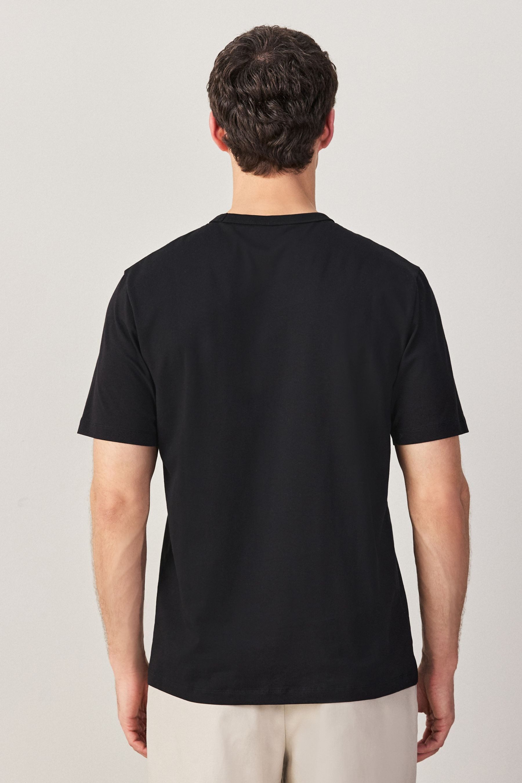 Next T-Shirt Regular Fit T-Shirt aus Baumwollstretch (1-tlg) – Bild 2 von 5
