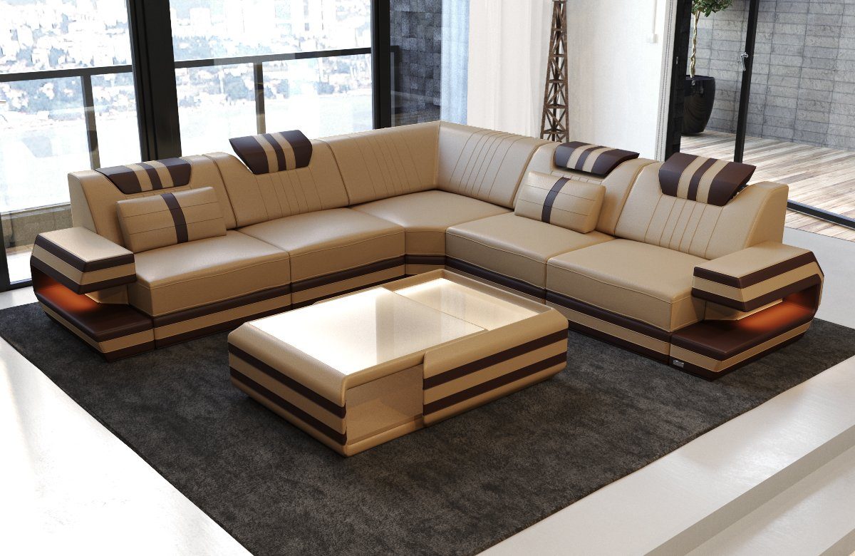 Sofa Dreams Ecksofa Ledercouch Sofa Leder günstig online kaufen