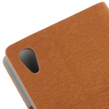 König Design Handyhülle Sony Xperia Z2, Sony Xperia Z2 Handyhülle Backcover Braun