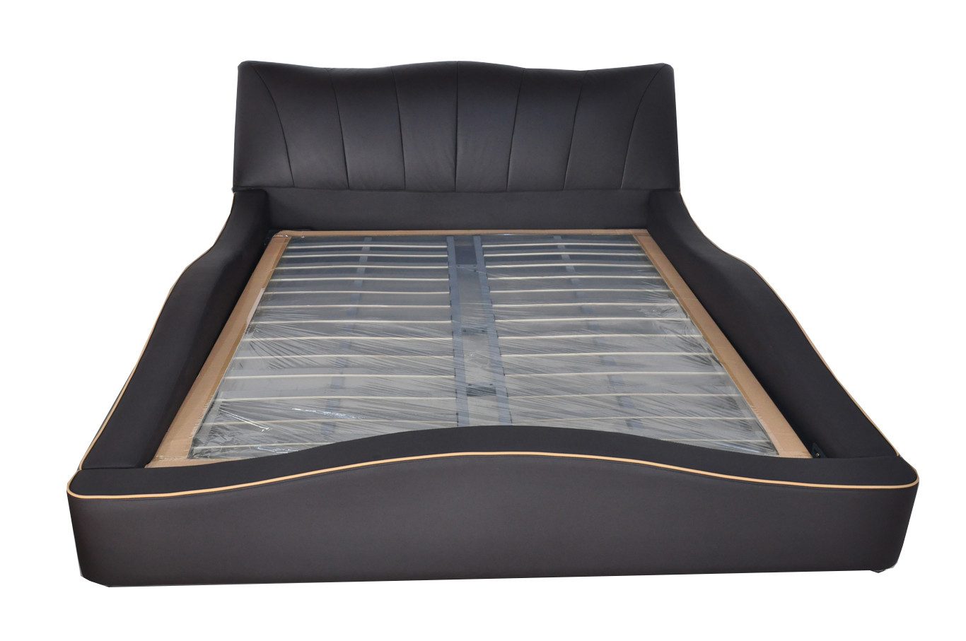 JVmoebel Bett Eleganter Leder-Bettgestell für moderne Hotelzimmer, Made in Europa