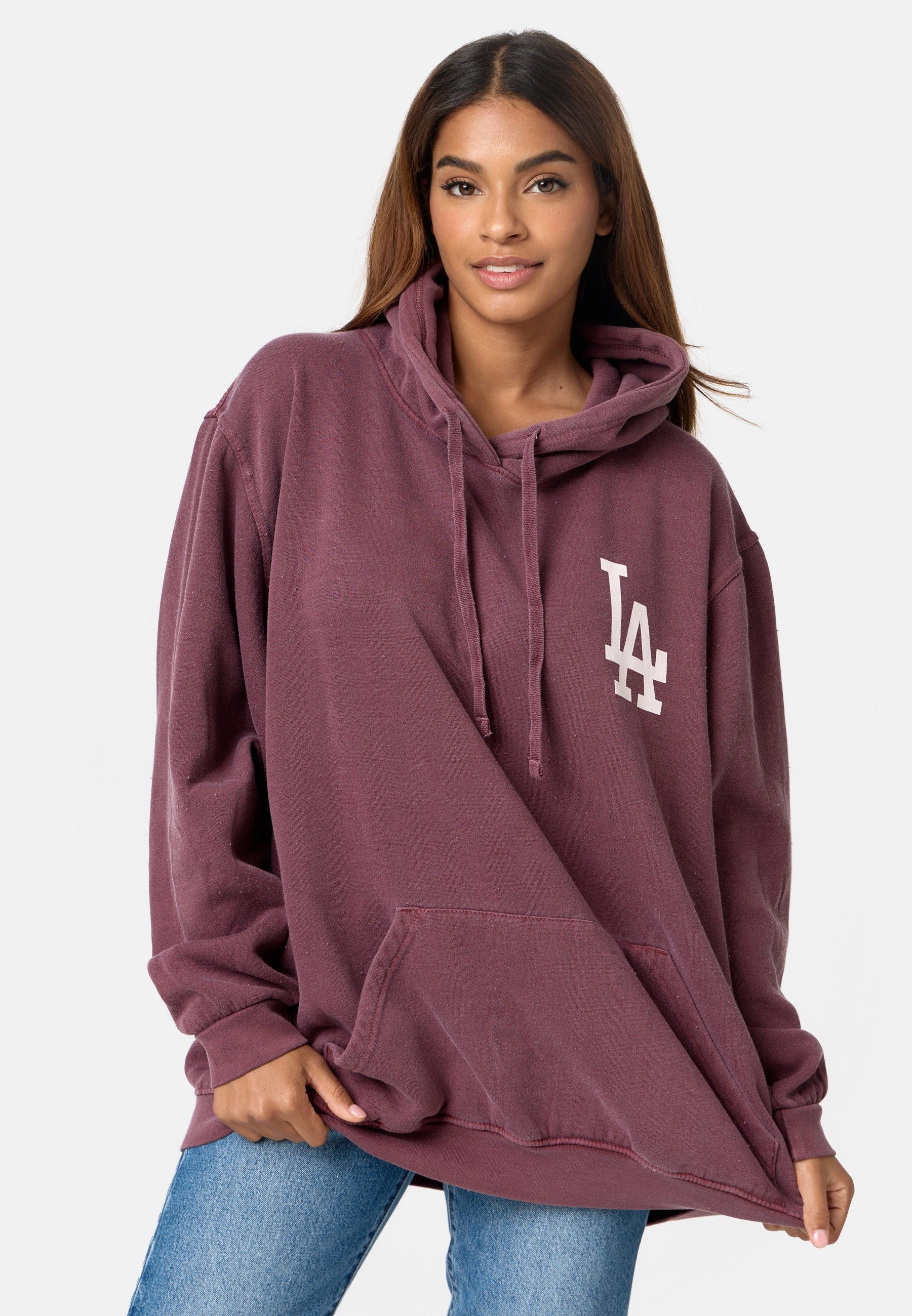 Worldclassca Hoodie Worldclassca Oversized Hoodie LA Print Kapuzenpullover Sweatshirt