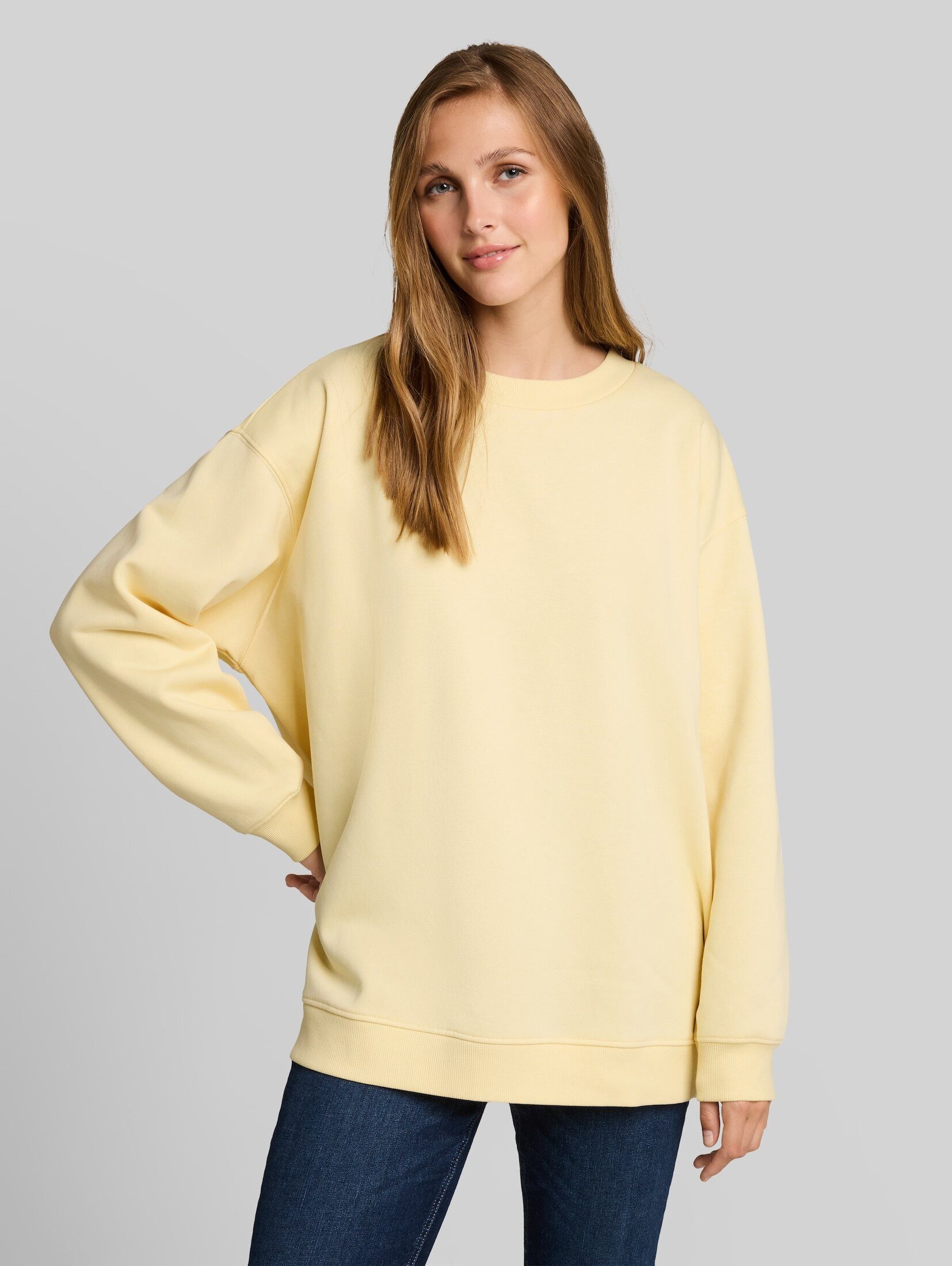 TOM TAILOR Denim Sweatshirt Strick & Sweatshirts Oversize Sweatshirt mit Print