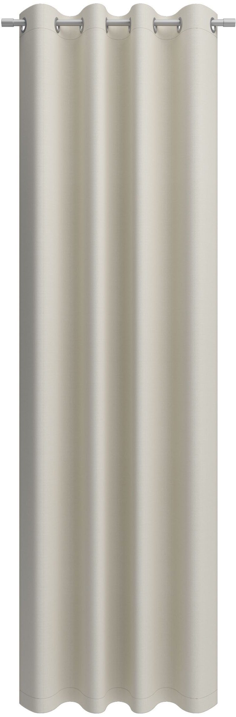 Neutex for you! Vorhang Linessa (1 St), Ösen, blickdicht, Jacquard, Ösenschal mit Metallösen, Breite 137 cm, nach Maß