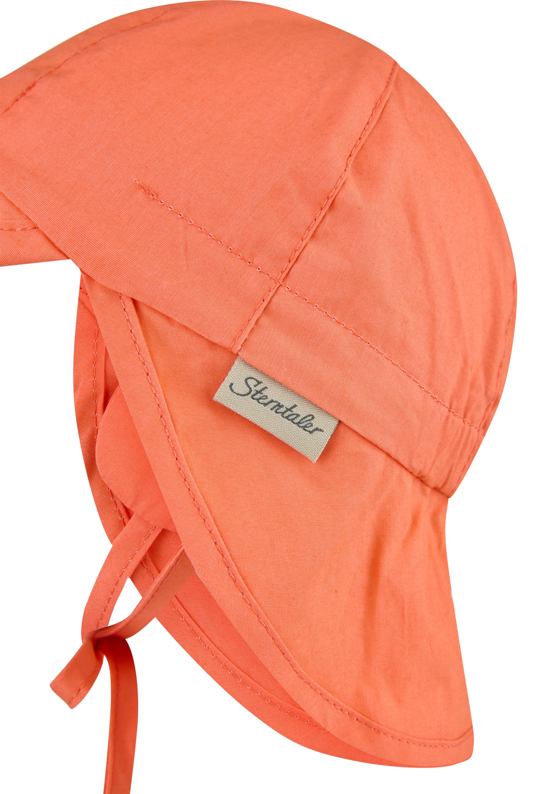 Sterntaler® Schirmmütze UV-Schutz 50+ Schirmmütze mit Nackenschutz uni (1-St) Mütze mit Nackenschutz aus UV-Popeline unifarben – Bild 4 von 5