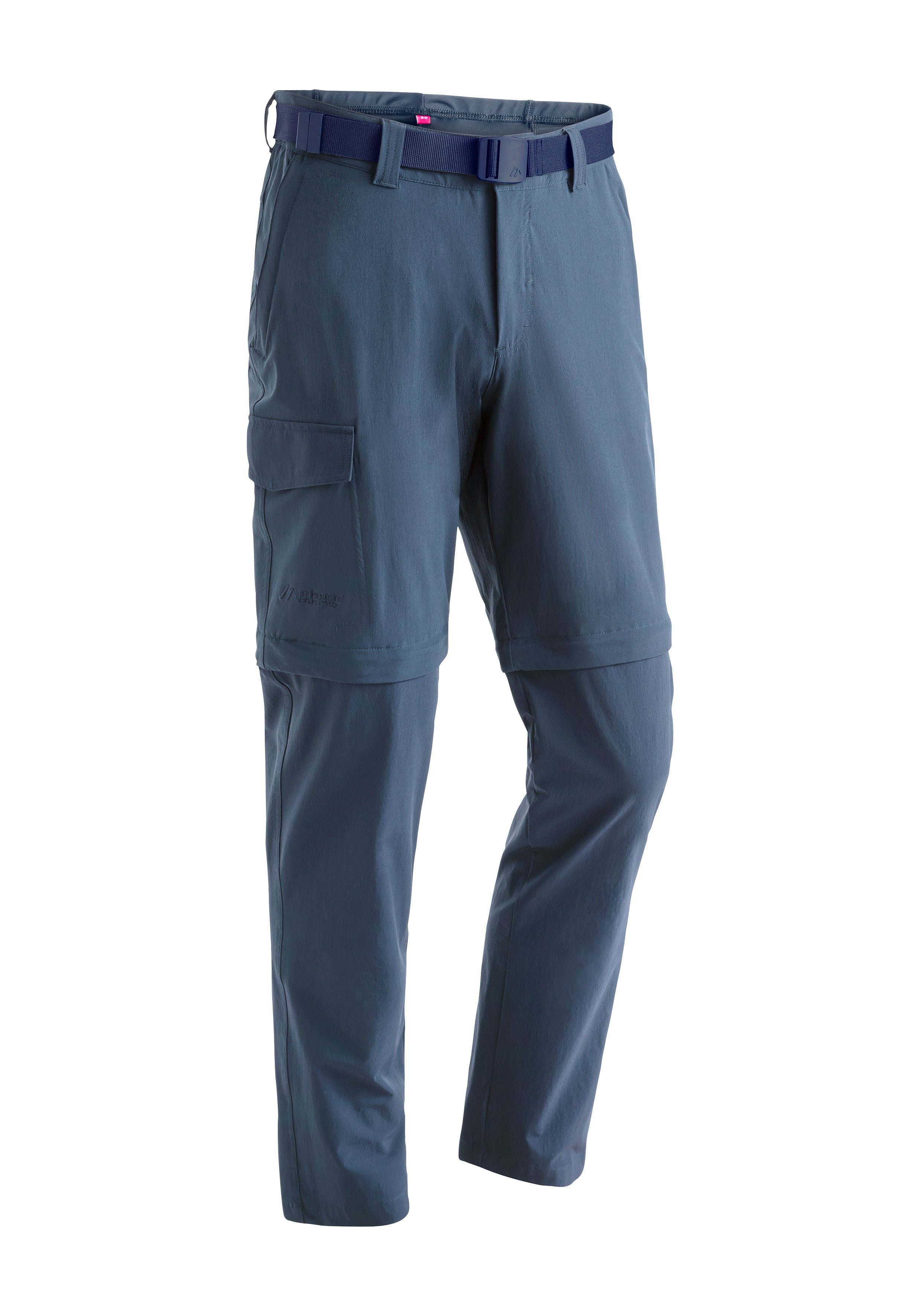 Maier Sports Funktionshose Torid slim zip Herren zipp-off Wanderhose, atmungsaktive Outdoor-Hose jeansblau
