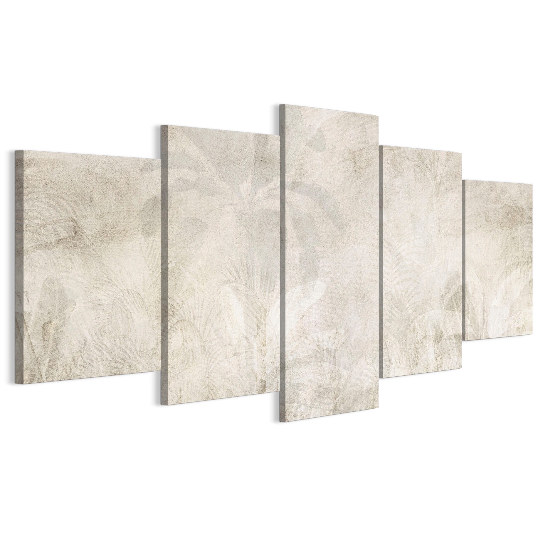 LUMASOUL Leinwandbild Gemälde auf 5 Leinwänden – Gemälde 100 x 50 cm, Indus günstig online kaufen