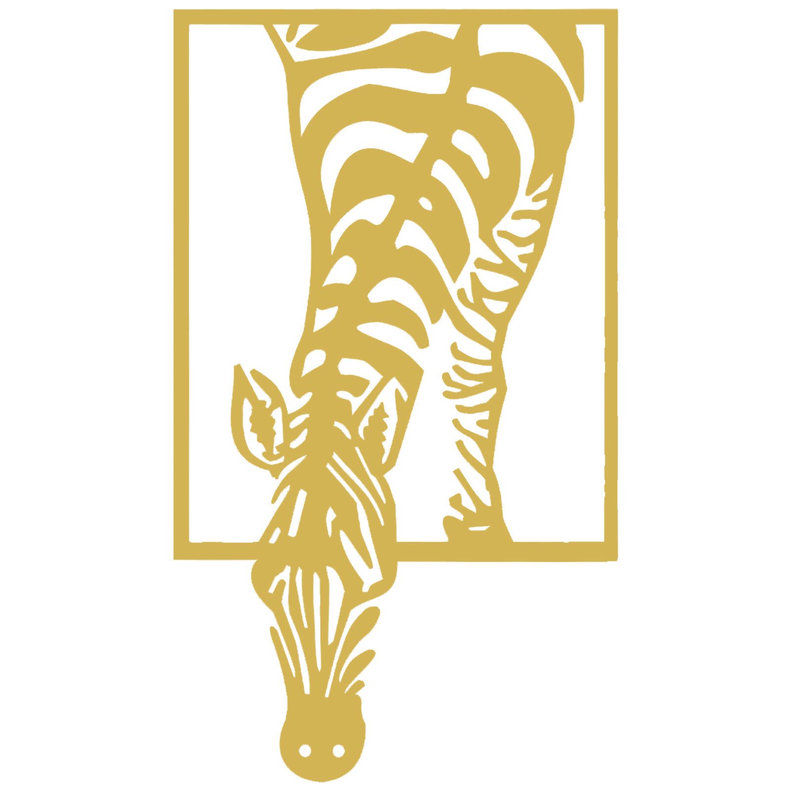 Jumpeak Wanddekoobjekt Zebra Metall Kunst Wanddekoration, günstig online kaufen