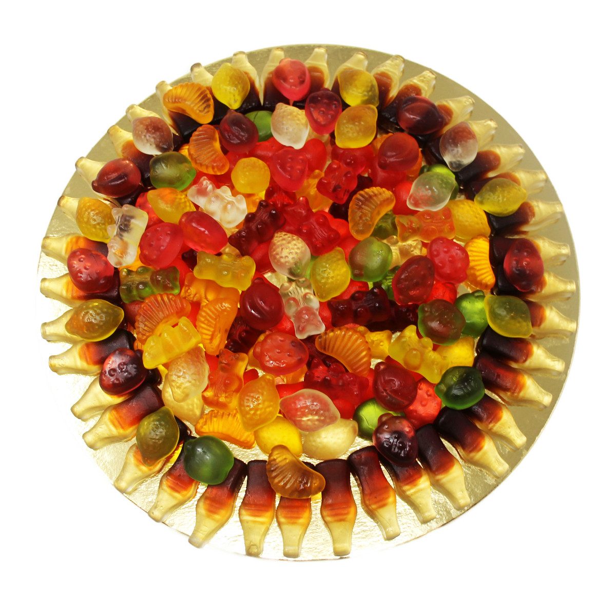 Fruchtgummi Bären & Co. Süßigkeit, Fruchtgummi Pizza Frutti de Mare Zuckerfrei im Pizzakarton 500g