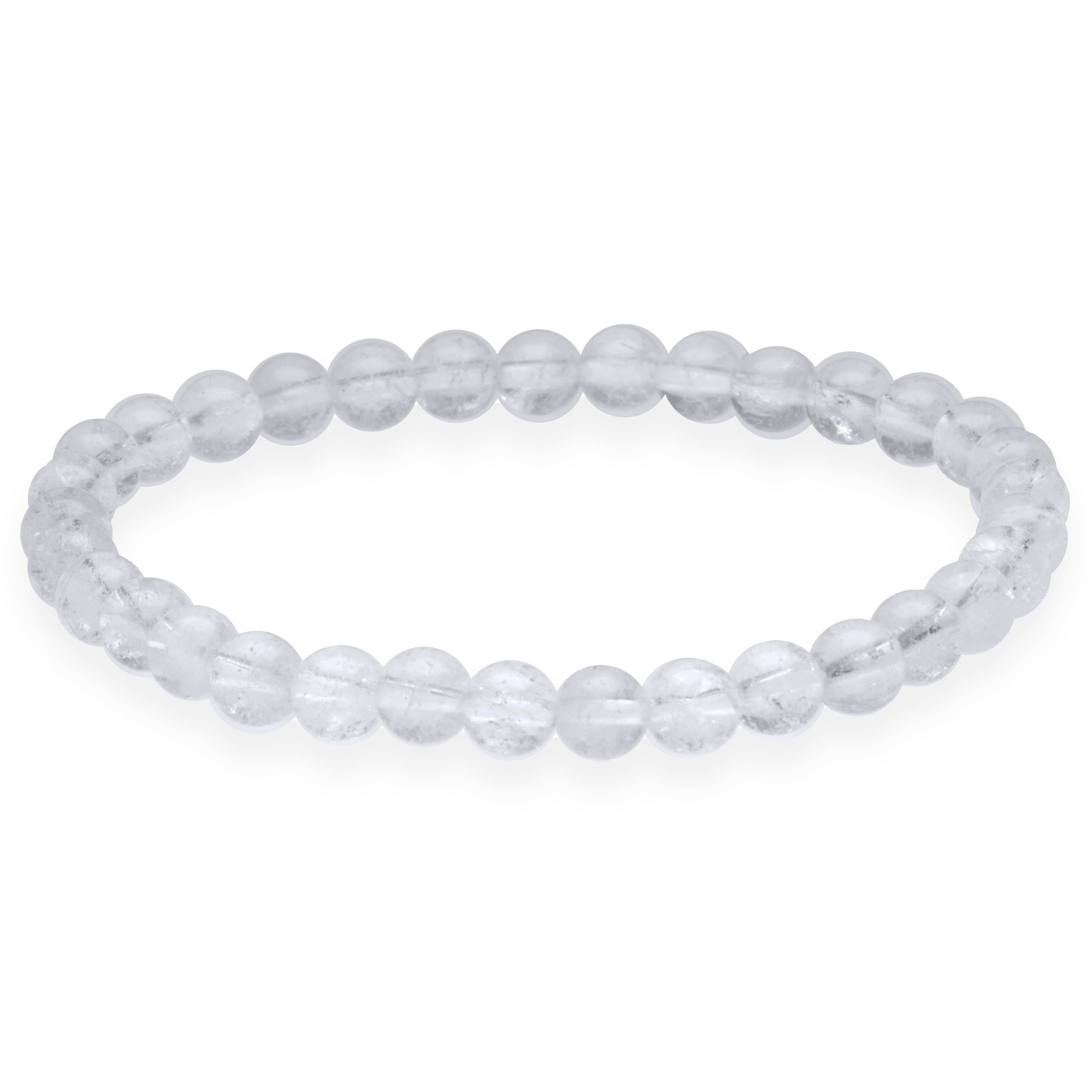 Lebensquelle Plus Armband Bergkristall Kugelarmband, 6 mm