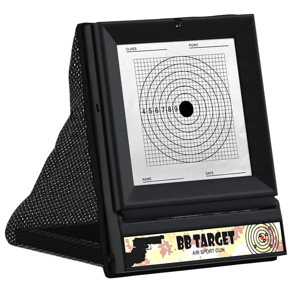 vidaXL Kugelfang Airsoft Ziel Schwarz 19 x 26 x 25 cm Plastik, (1-tlg)